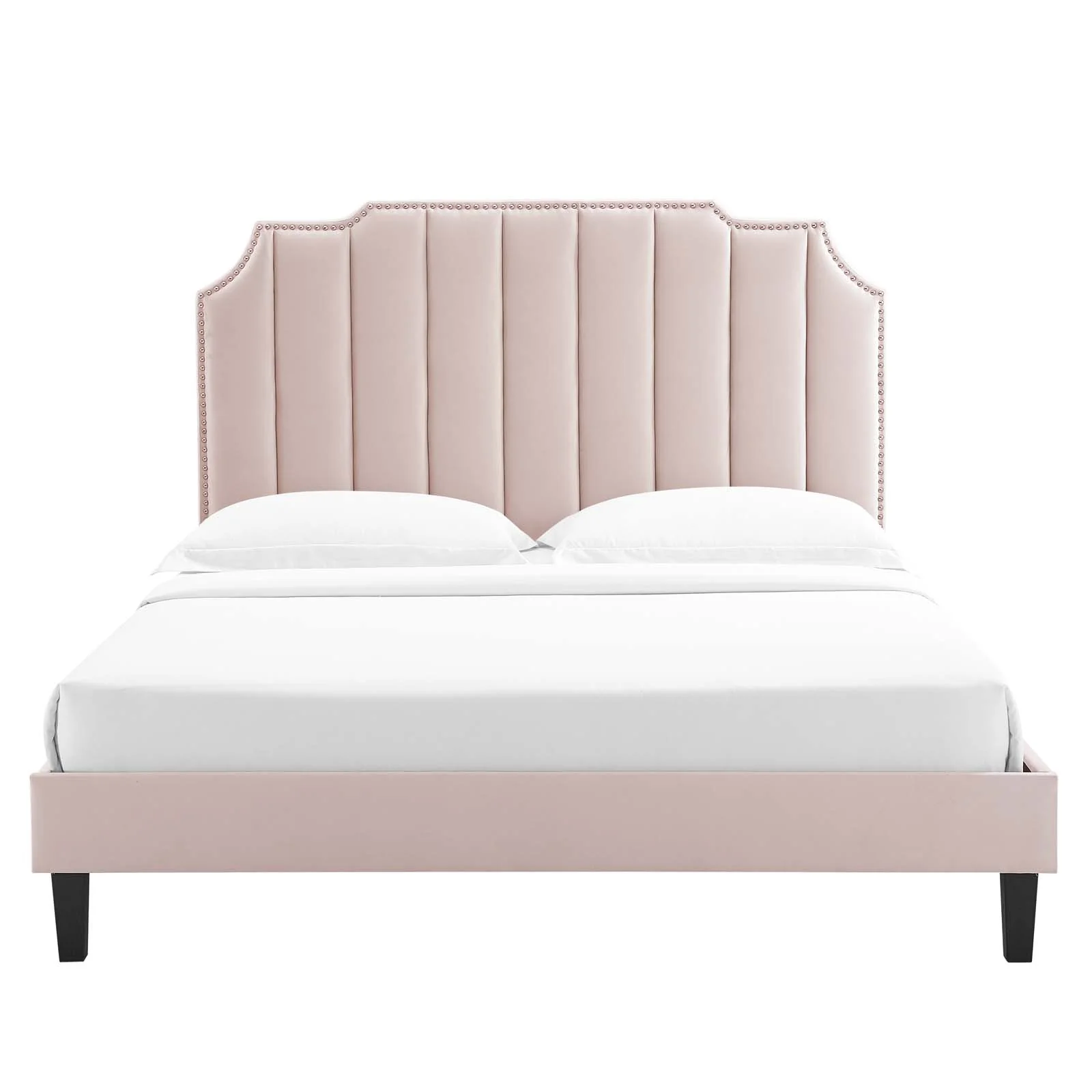 Colette Queen Performance Velvet Platform Bed By Modway - MOD-6585 - Image 92