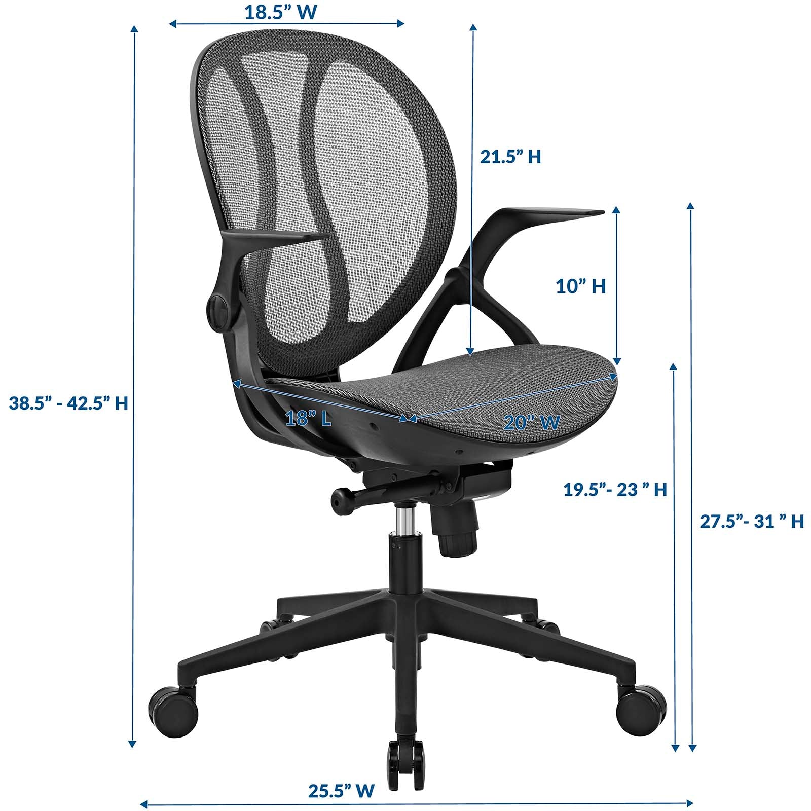 Conduct Mesh Office Chair By Modway - EEI-2772 - Image 3