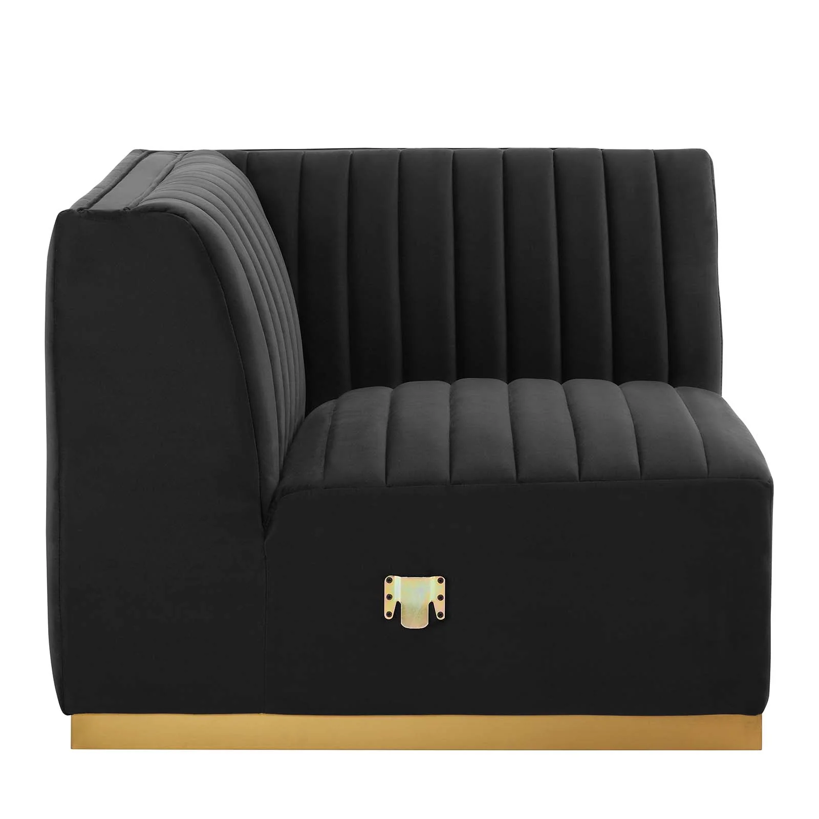 Conjure Channel Tufted Performance Velvet Left Corner Chair By Modway - EEI-5505 - Image 3