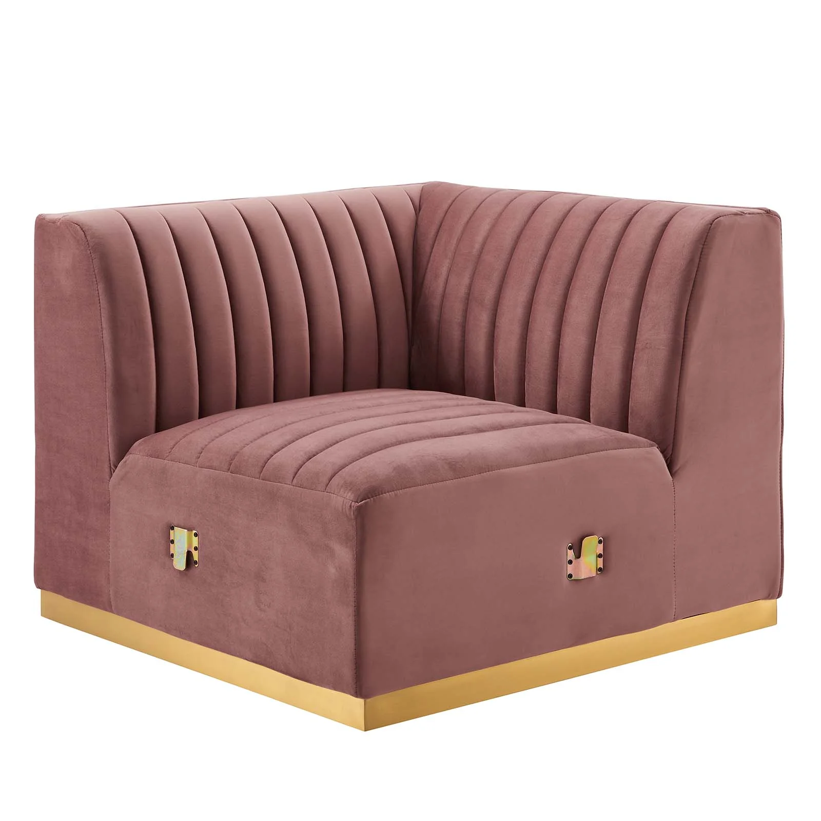 Conjure Channel Tufted Performance Velvet Left Corner Chair By Modway - EEI-5505 - Image 8