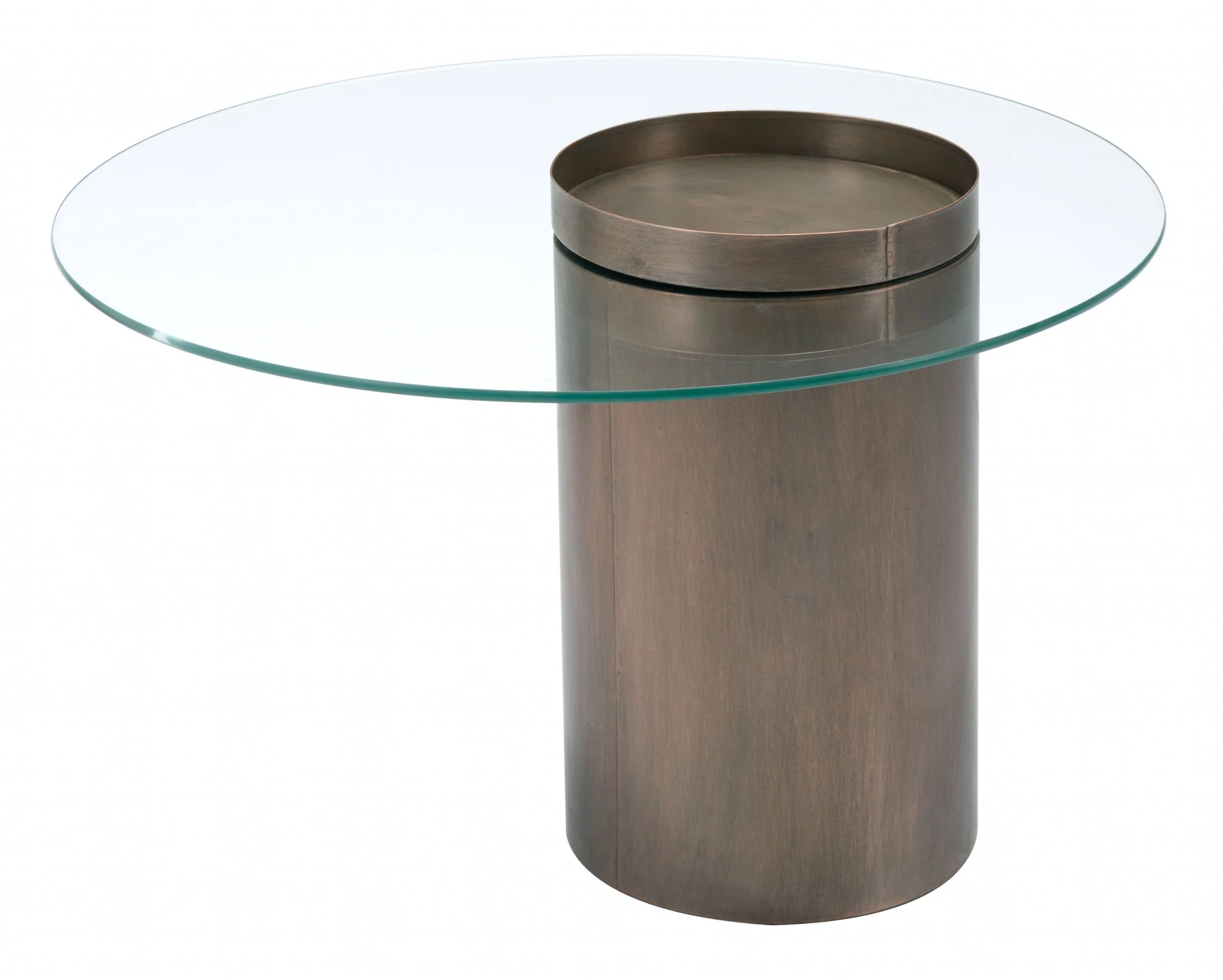 Contemporary Antique Gold Table By Homeroots