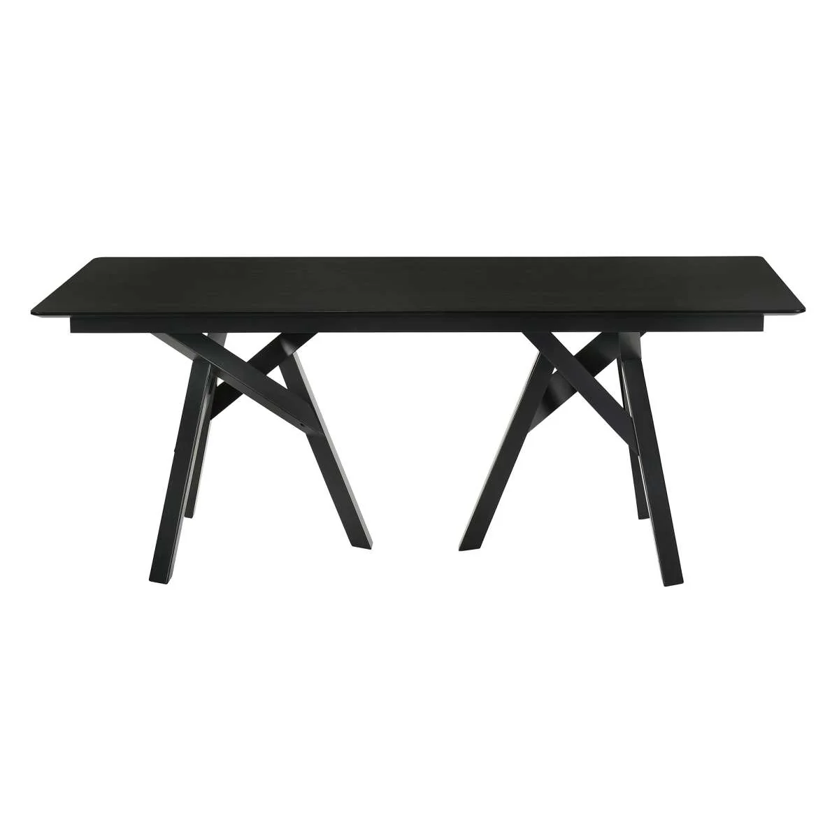 Cortina and Polly 5 Piece Black Rectangular Dining Set By Armen Living - Image 6