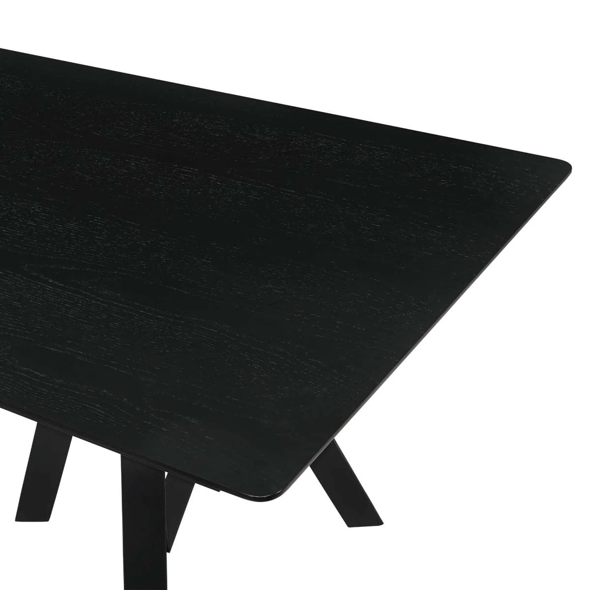 Cortina and Polly 5 Piece Black Rectangular Dining Set By Armen Living - Image 7