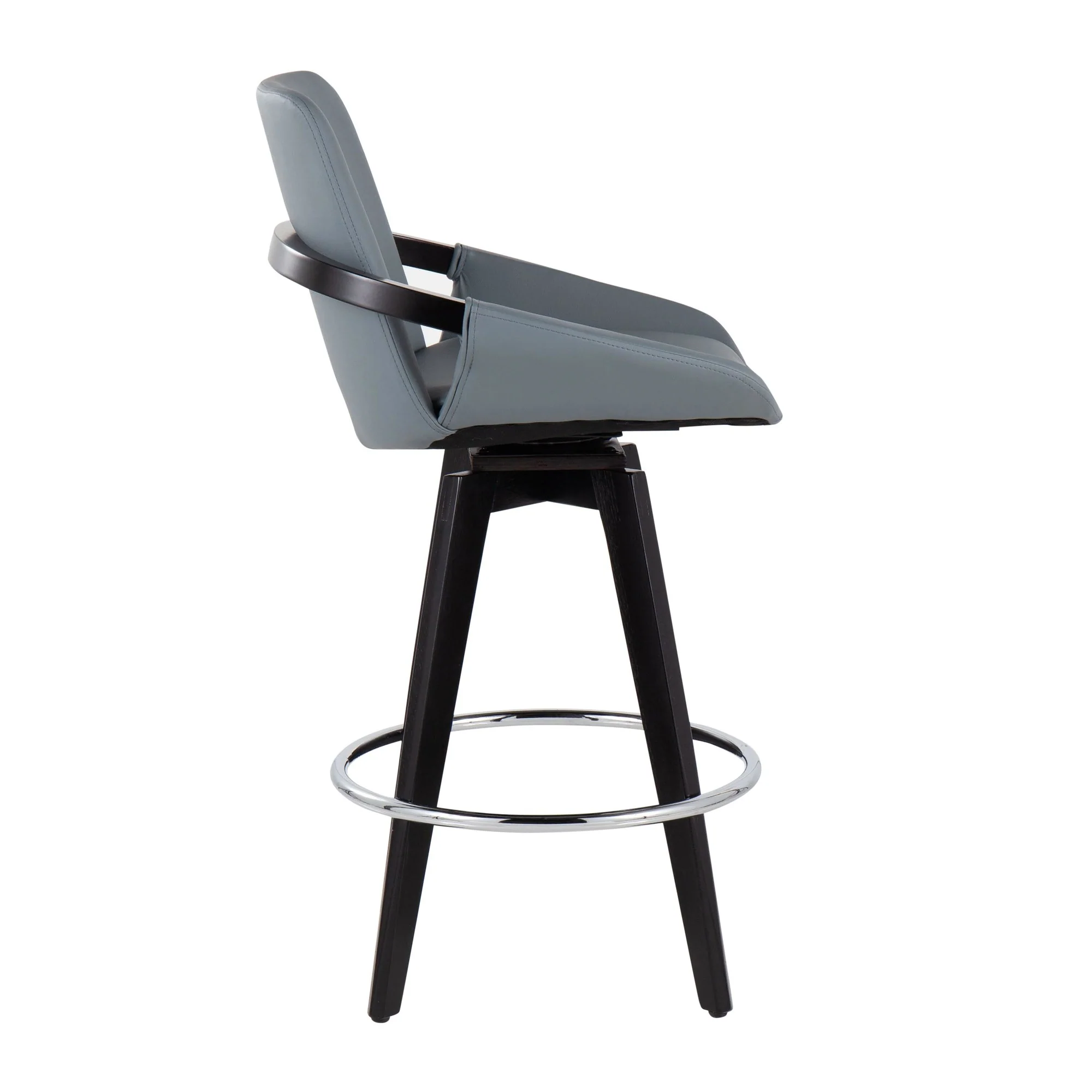 Cosmo Swivel Fixed-Height Counter Stool - Set of 2 Black By LumiSource - B26-COSMO2-SWVR BKBK2 - Image 22