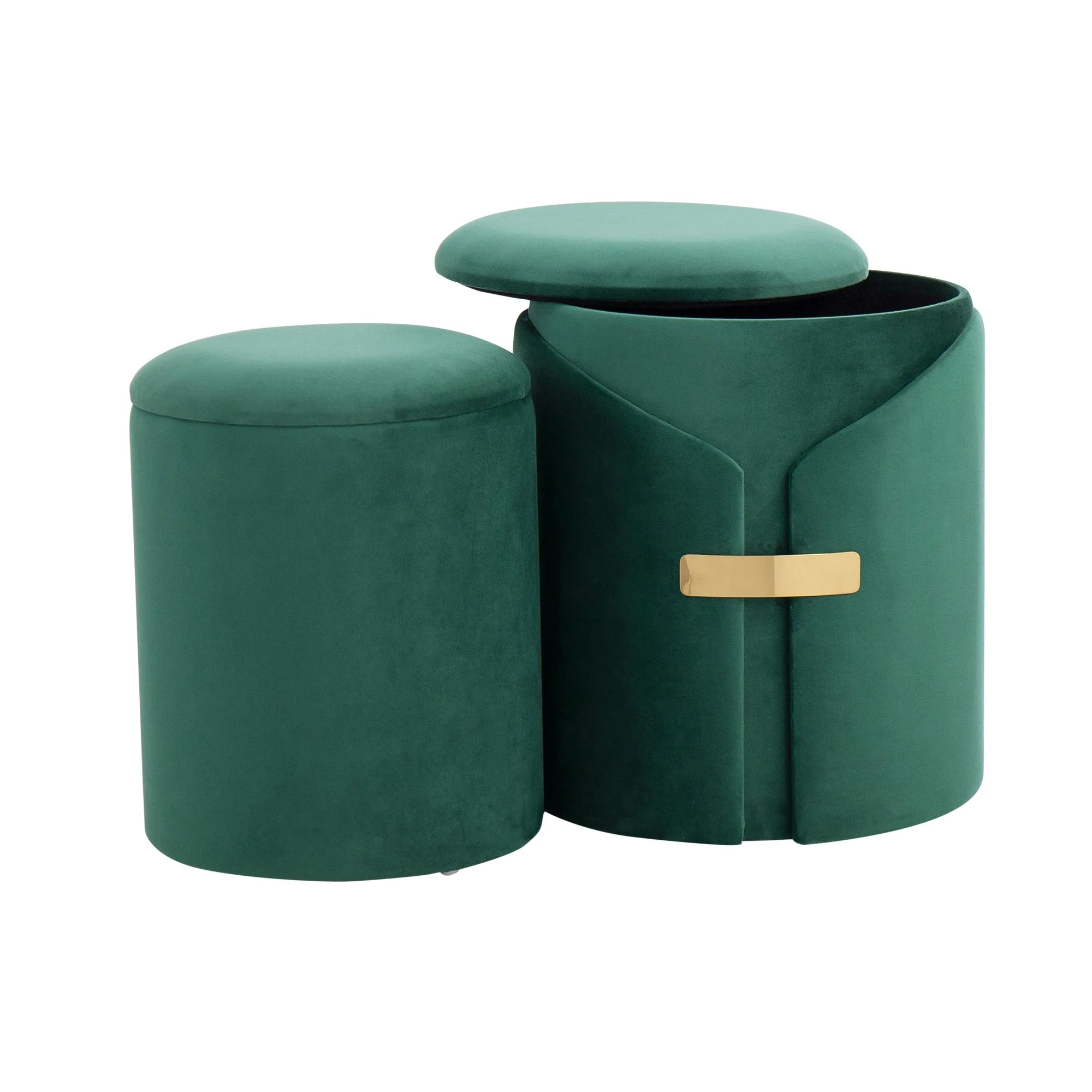 Dahlia Ottoman Set Green By LumiSource - Image 4