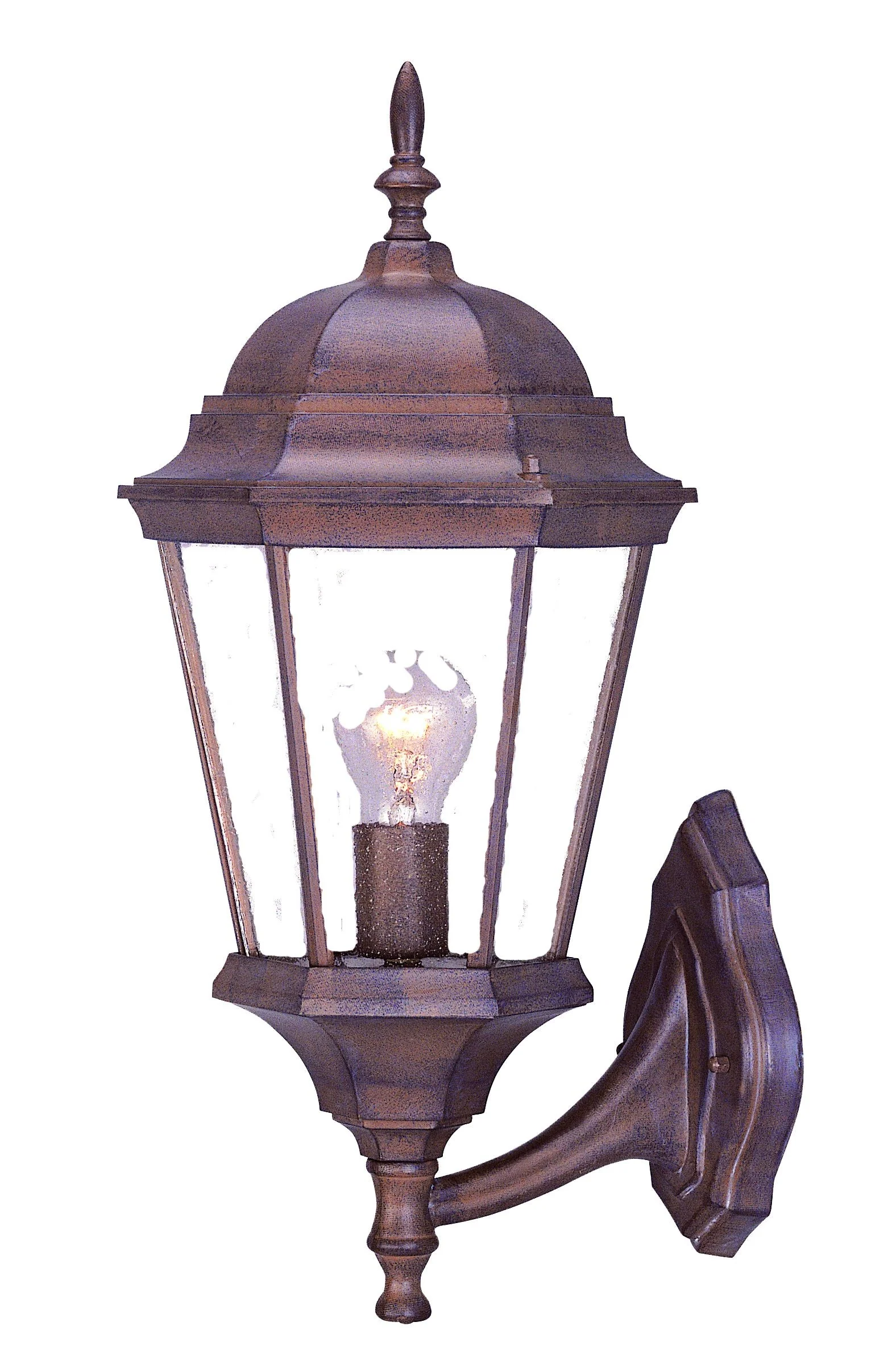 Dark Brown Swing Arm Lantern Wall Light By Homeroots