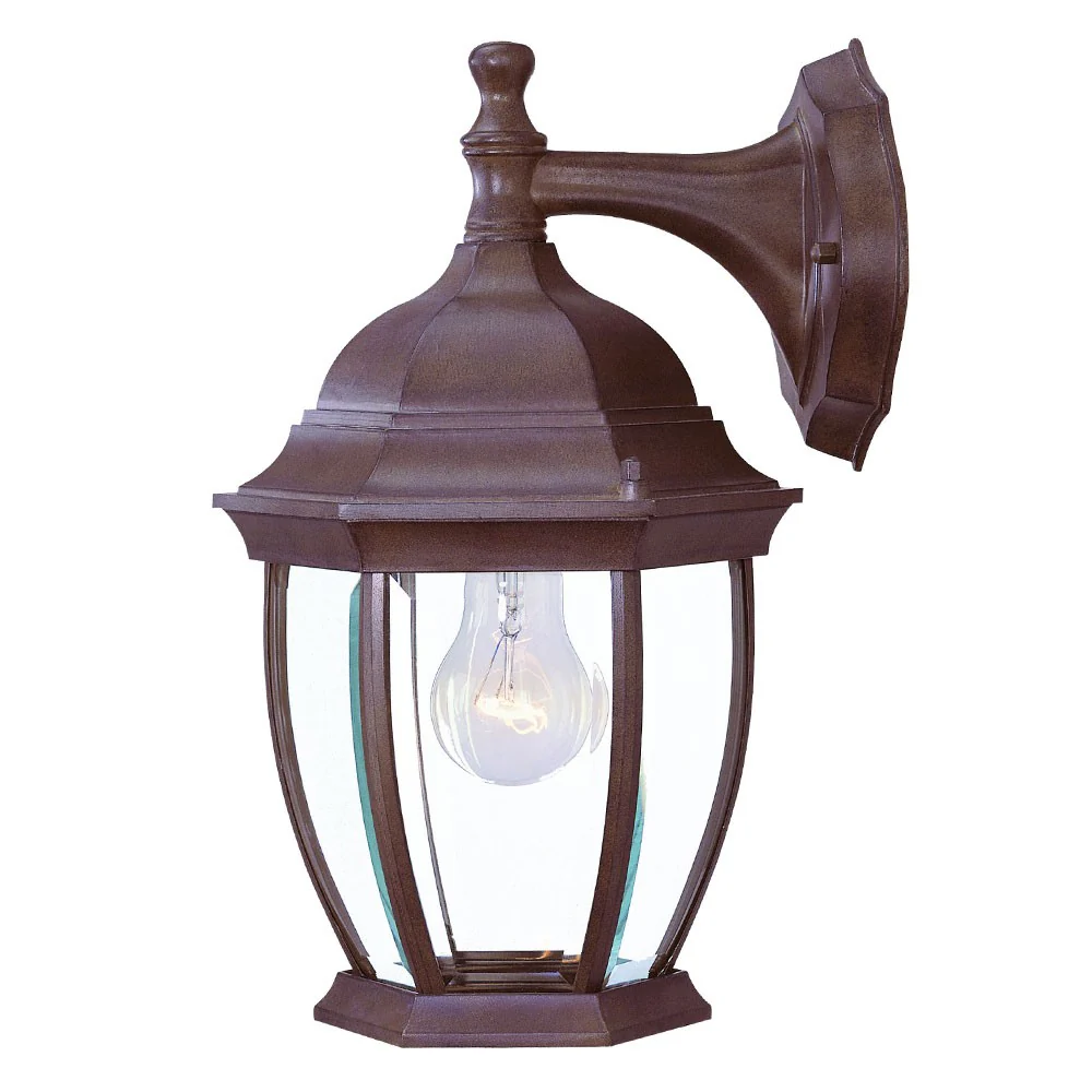 Dark Brown Wide Hanging Lantern Wall Light By Homeroots