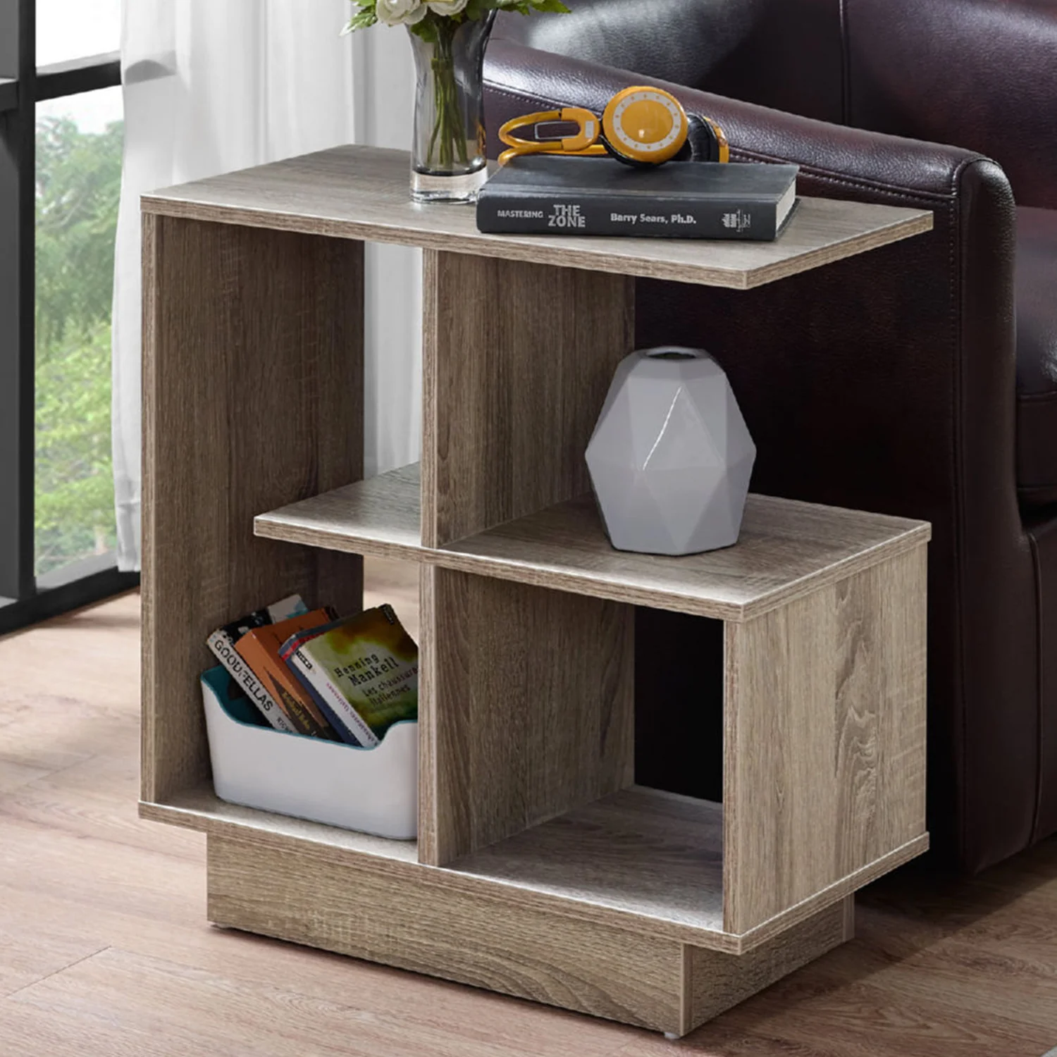 Dark Taupe Particle Board Laminate Kitchen Cart By Homeroots