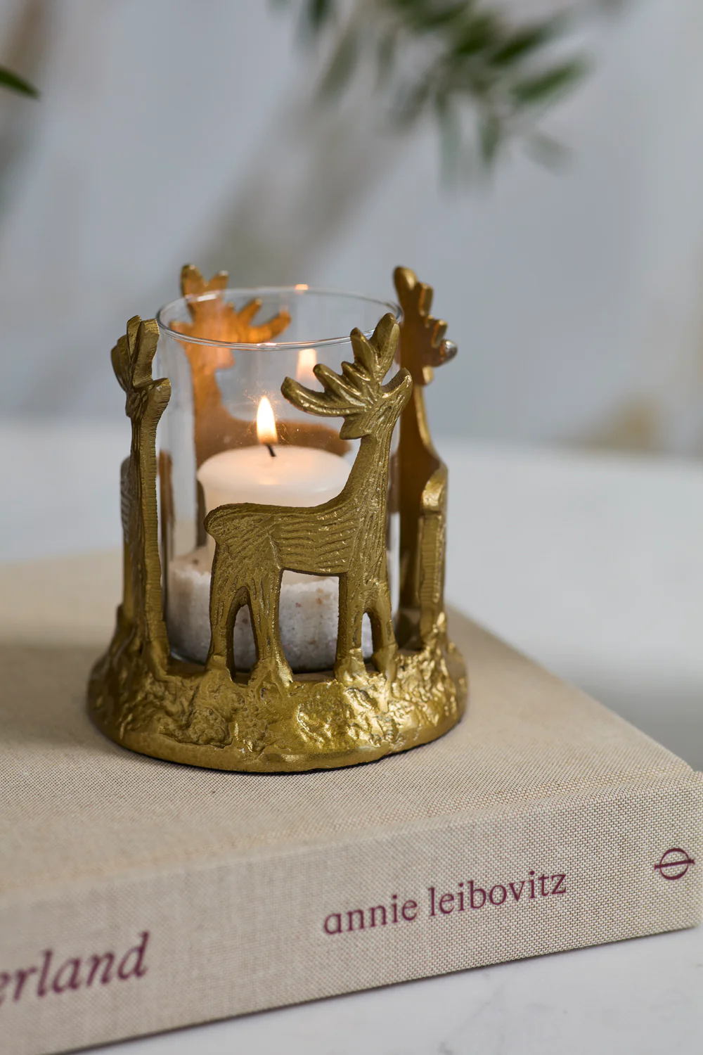 Deer Dance Votive Set of 2 By Accent Decor - Image 5