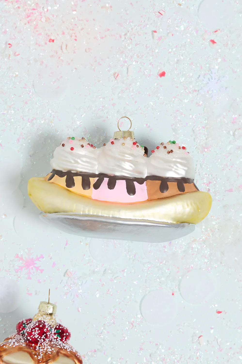 Dessert First Sundae Ornament Set of 4 By Accent Decor - Image 3