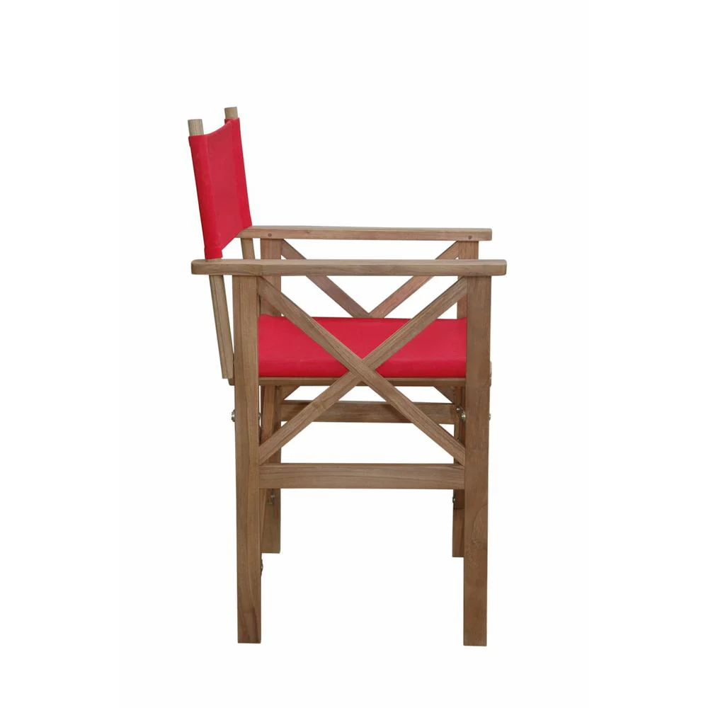 Director Folding Armchair W/ Canvas Sold As A Pair By Anderson Teak
