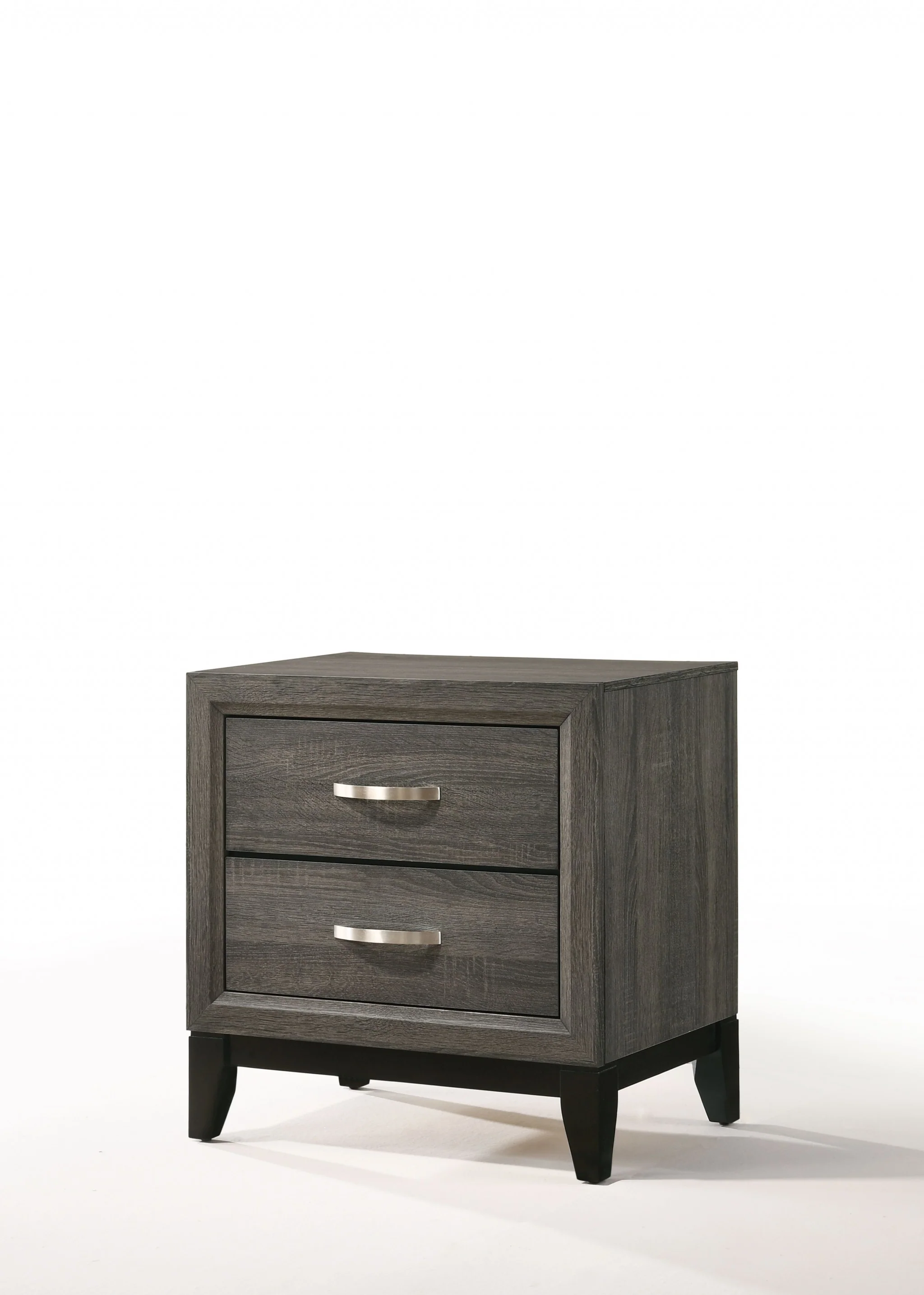 Distressed Gray Nightstand By Homeroots