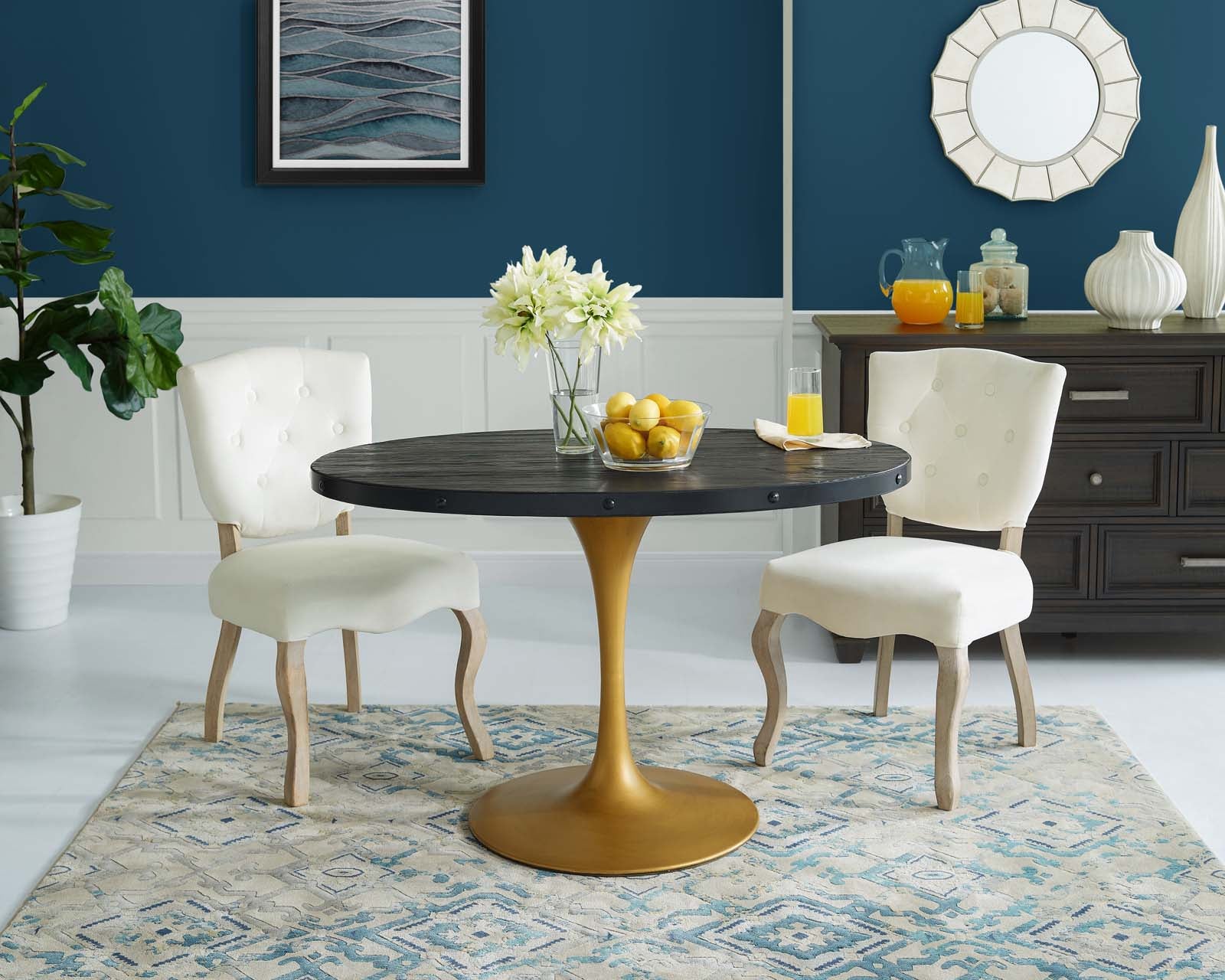 Drive 47" Oval Wood Top Dining Table By Modway - EEI-3586
