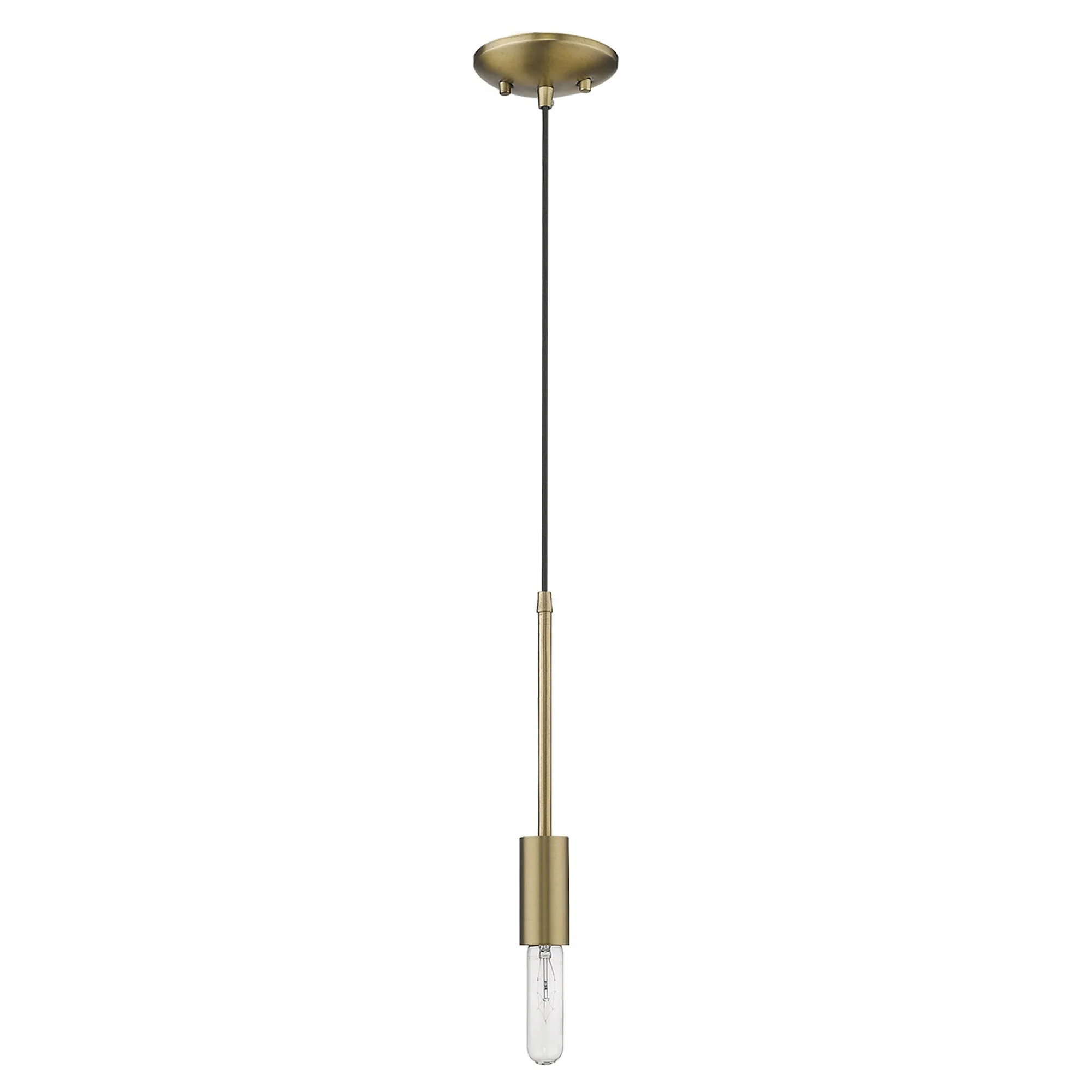 Dull Gold Mini Pendant Hanging Light By Homeroots