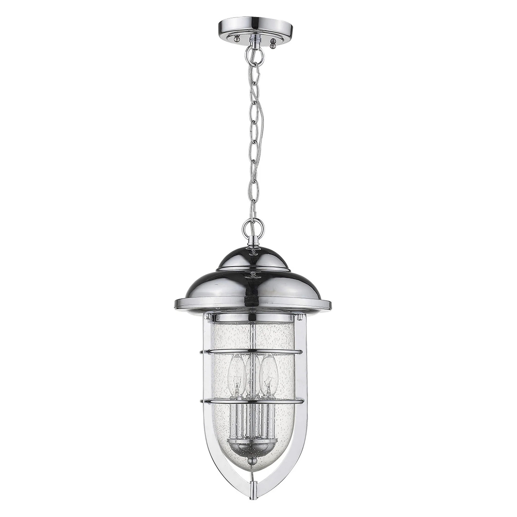 Dylan 3-Light Chrome Hanging Lantern By Homeroots