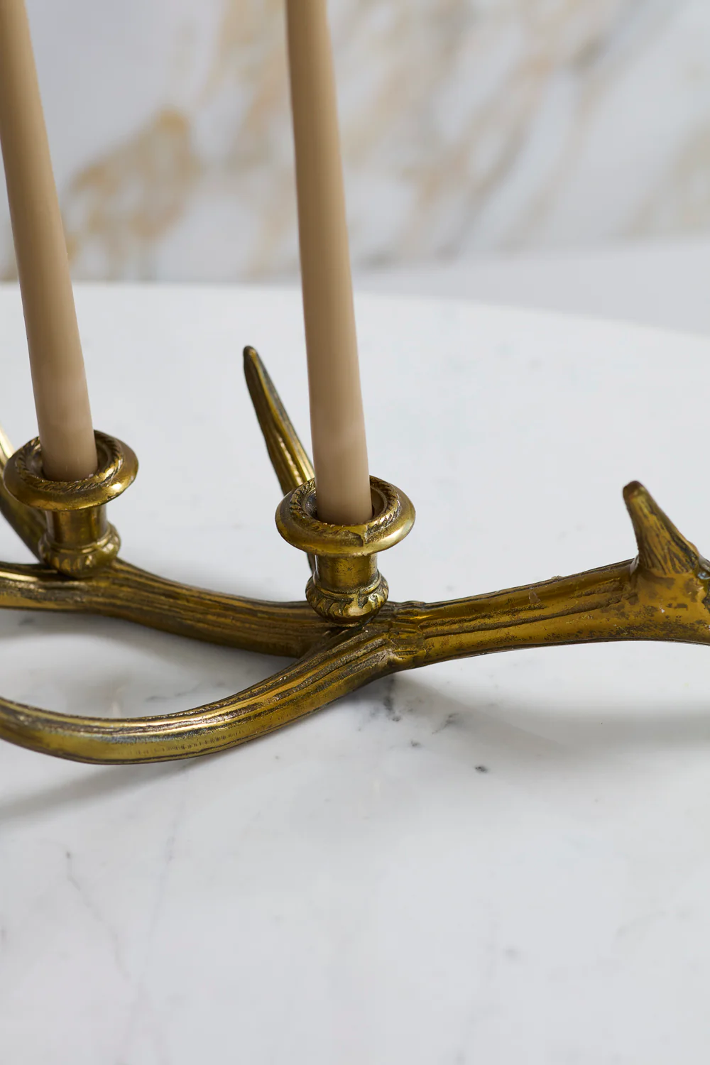 Elegant Antler Candleholder Set of 2 By Accent Decor