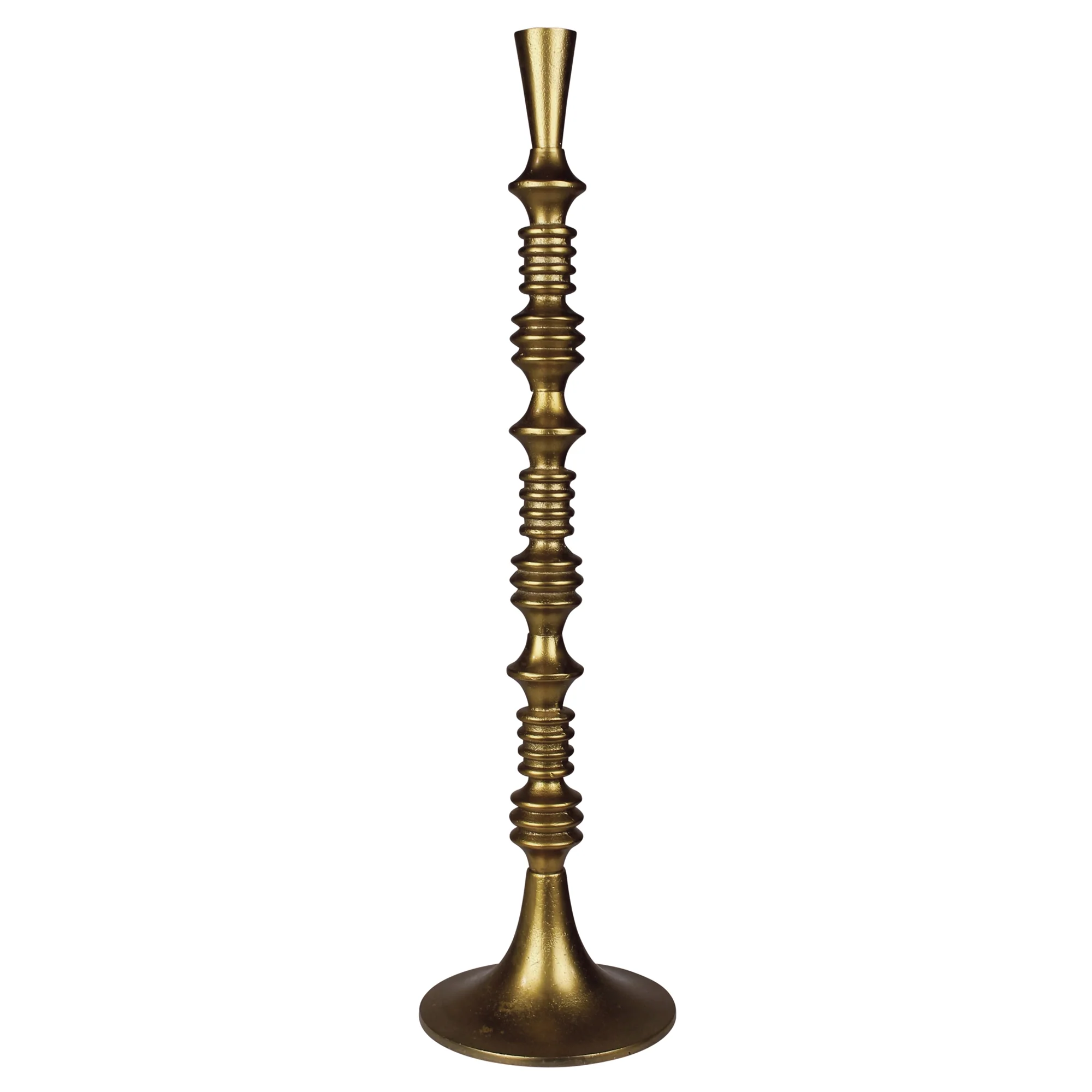 Eliad Taper Holder, Brass - Large By HomArt