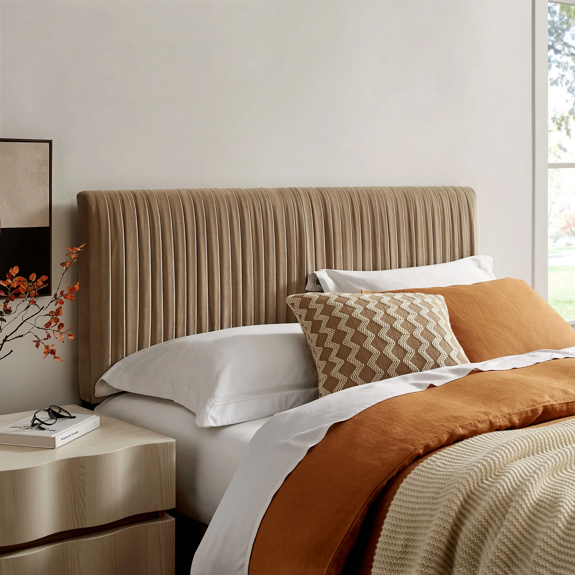 Eloise Stain-Resistant Performance Velvet Queen Headboard by Modway - Image 22