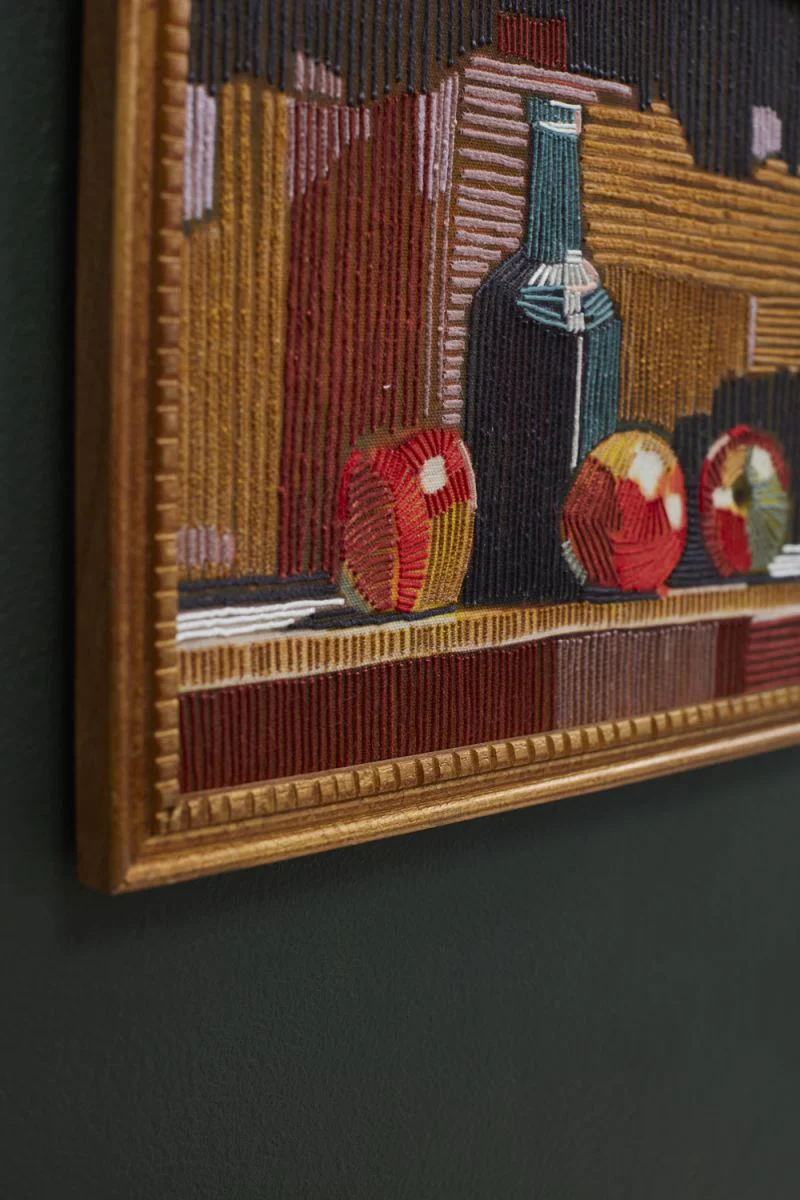 Embroidered Still Life Wall Art 13" x 10.5" By Accent Decor - Image 2