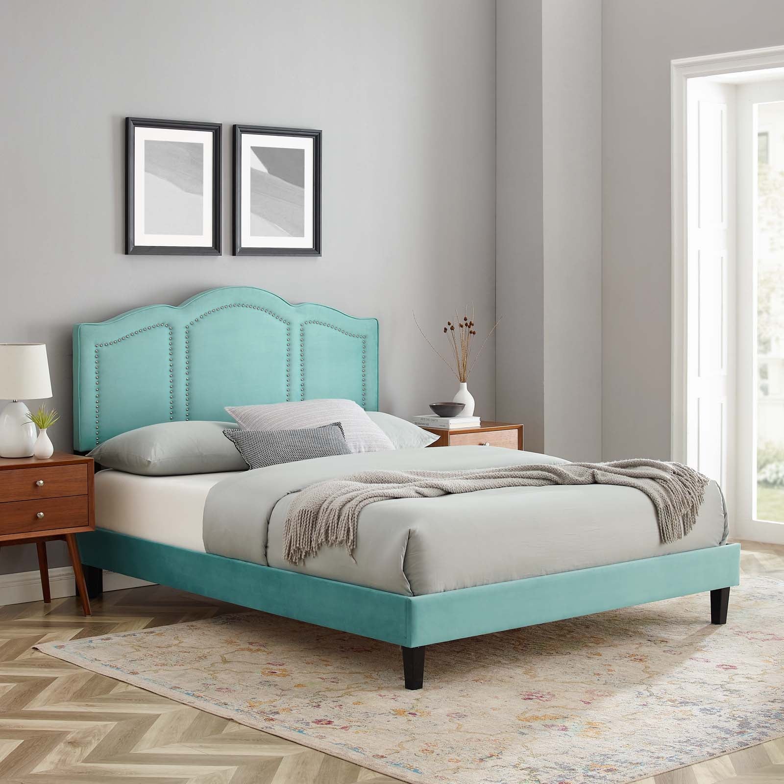 Emerson Performance Velvet Full Platform Bed By Modway - MOD-6855 - Image 45
