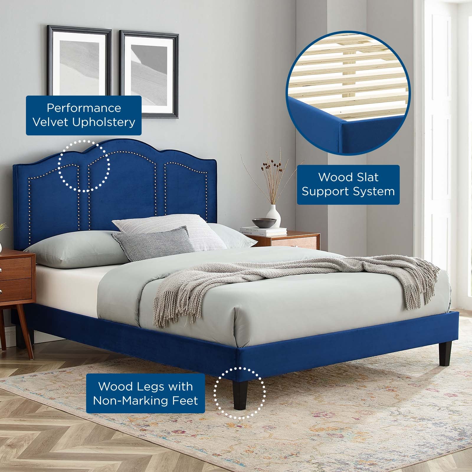 Emerson Performance Velvet Full Platform Bed By Modway - MOD-6855 - Image 57