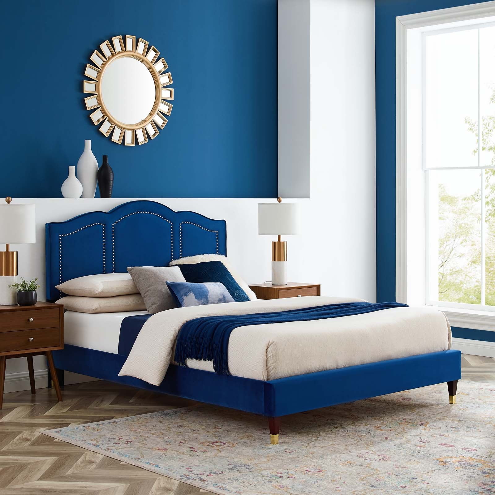 Emerson Performance Velvet King Platform Bed By Modway - MOD-6860 - Image 49