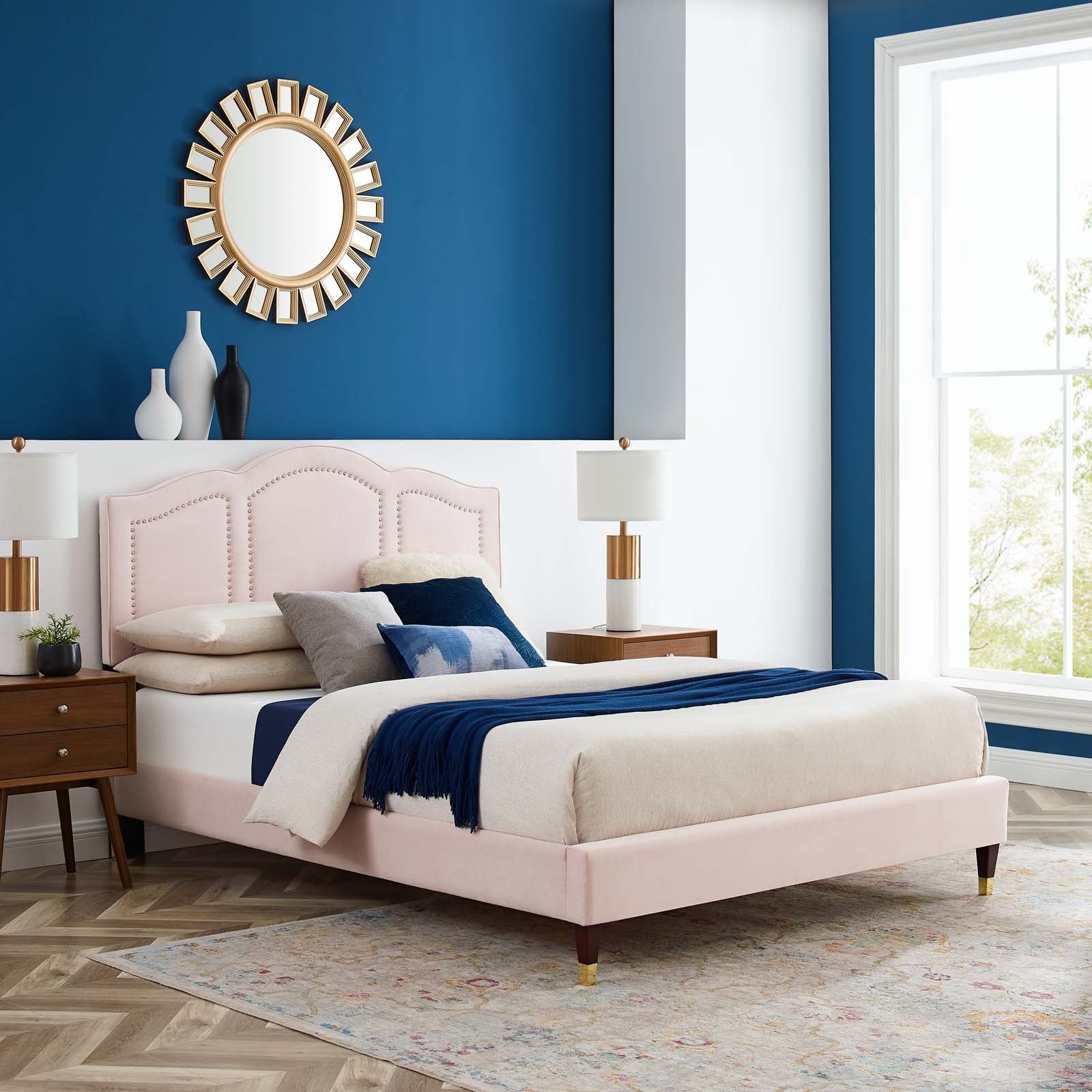 Emerson Performance Velvet King Platform Bed By Modway - MOD-6860 - Image 63
