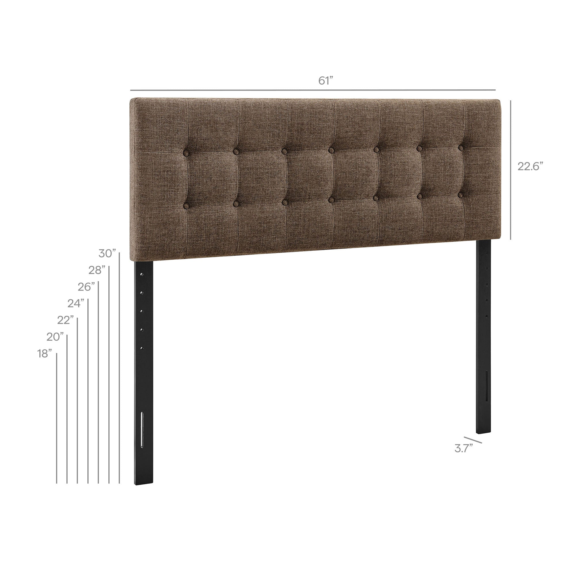 Emily Fabric Upholstered Queen Size Headboard by Modway - Image 40