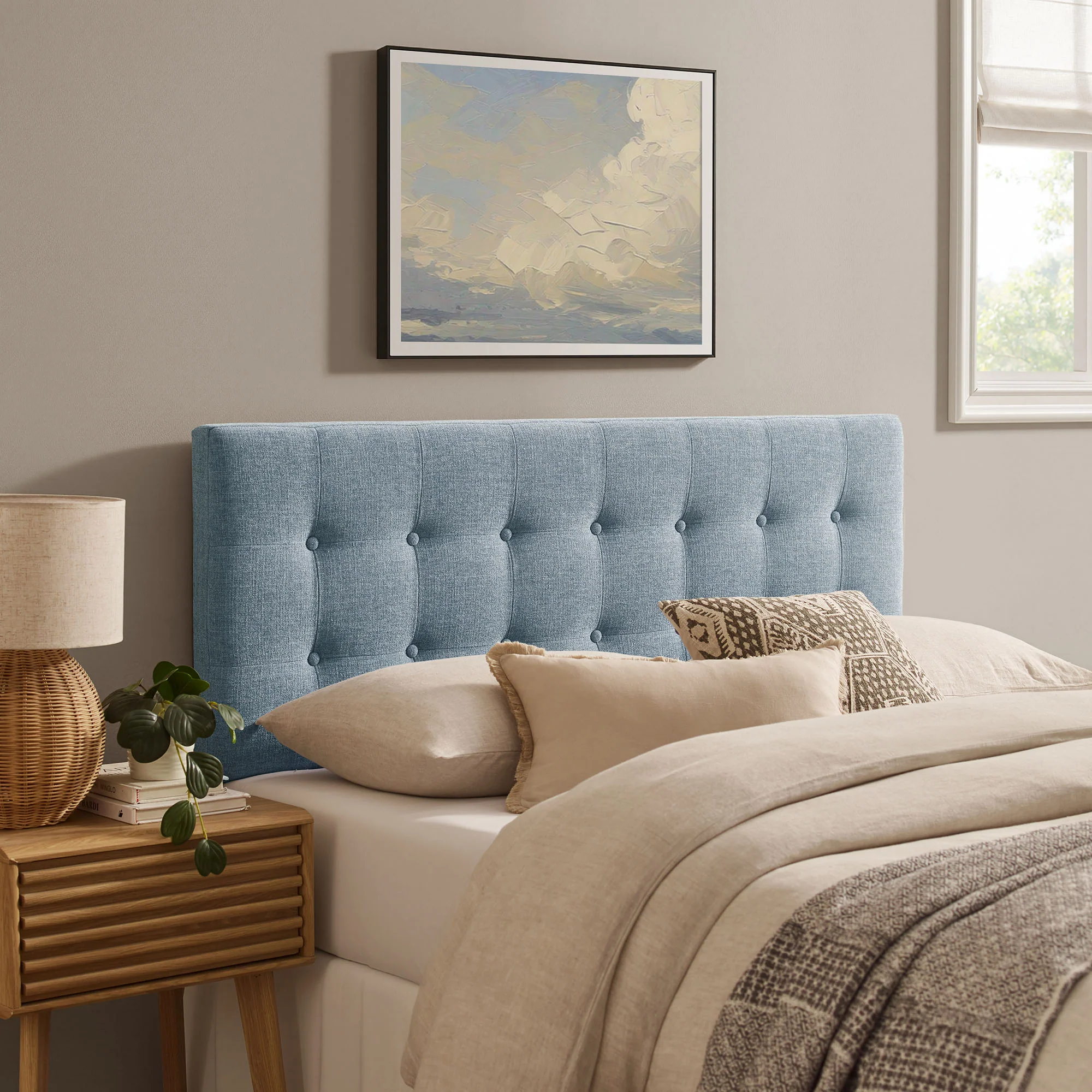Emily Fabric Upholstered Queen Size Headboard by Modway - Image 46