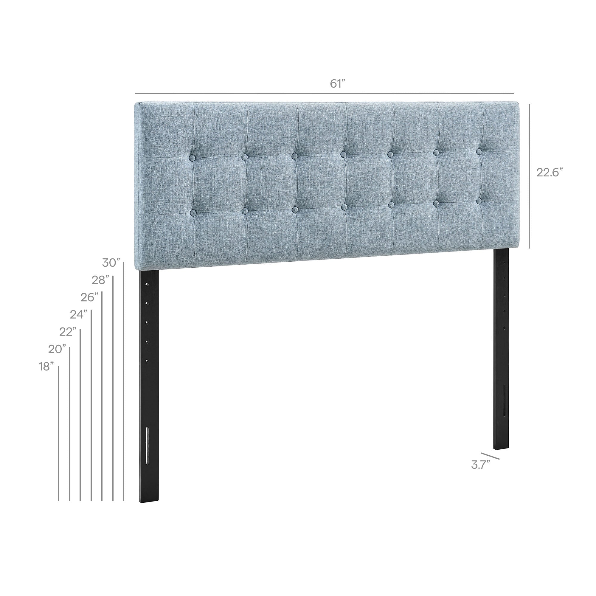 Emily Fabric Upholstered Queen Size Headboard by Modway - Image 48