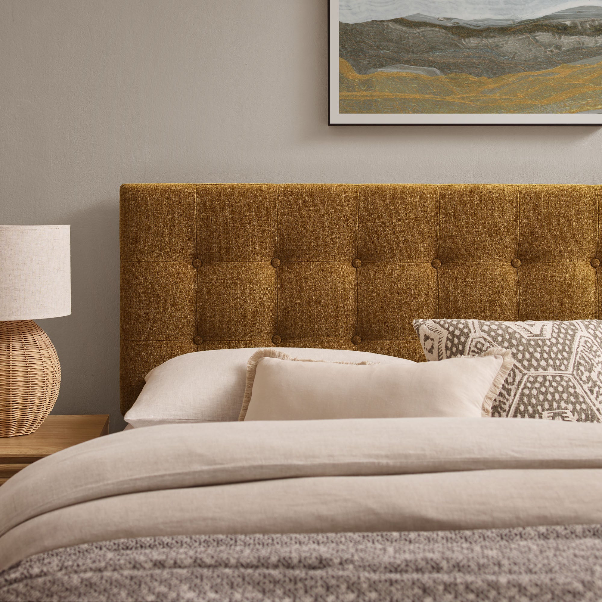 Emily Fabric Upholstered Queen Size Headboard by Modway - Image 5