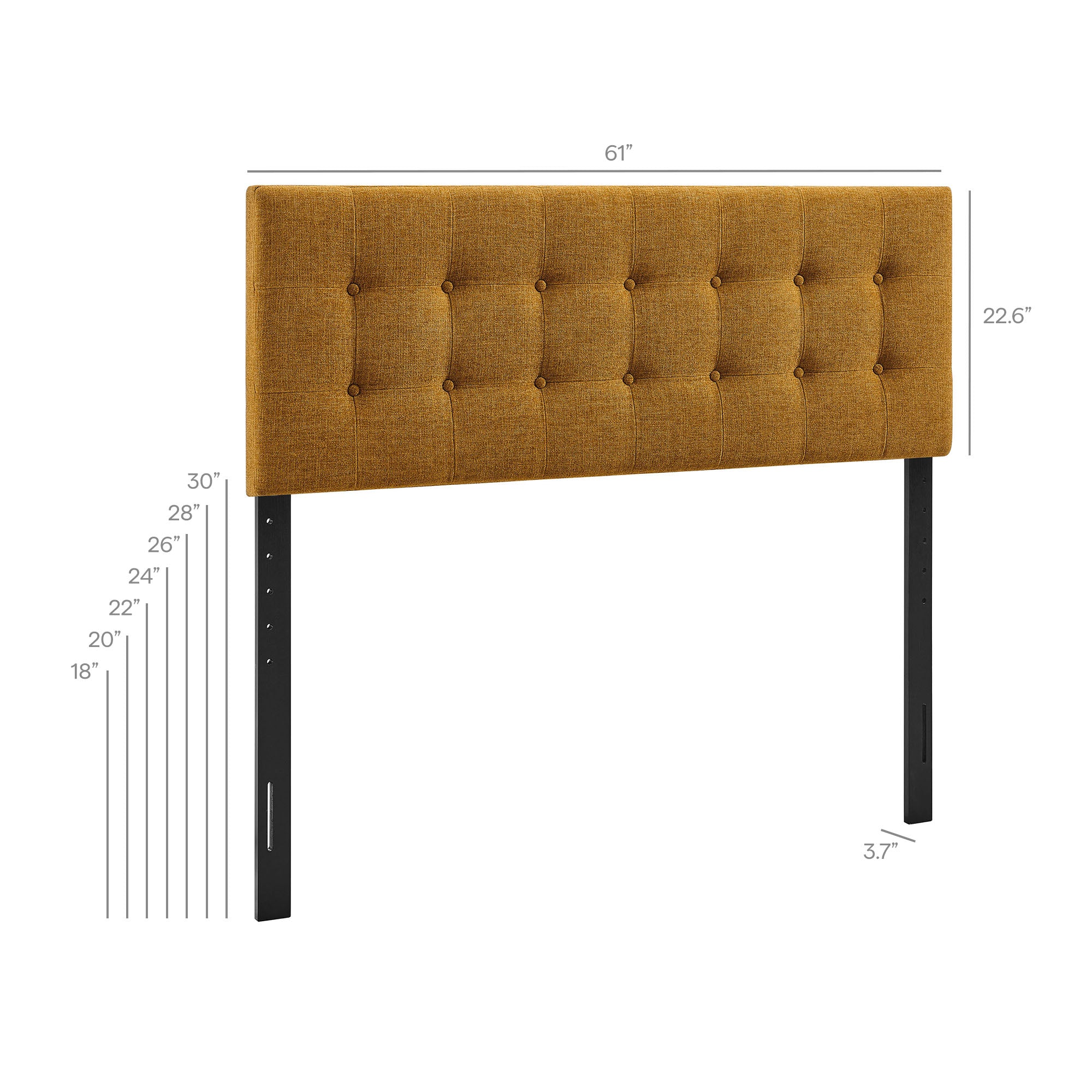 Emily Fabric Upholstered Queen Size Headboard by Modway - Image 8