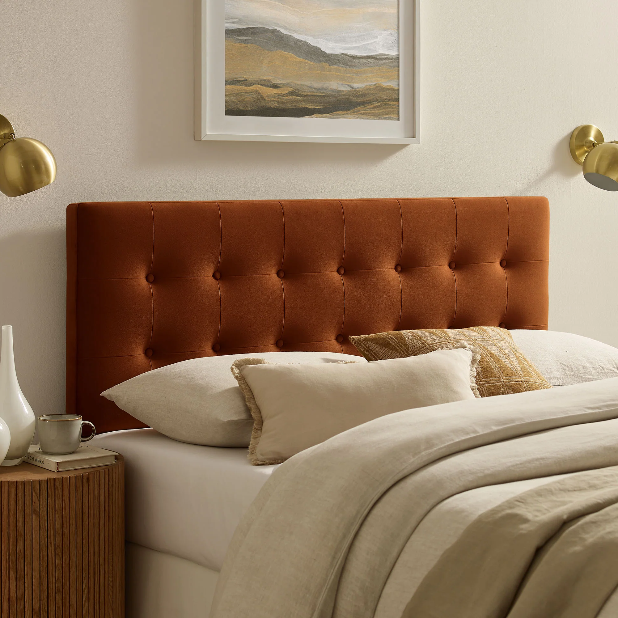 Emily Stain-Resistant Performance Velvet Full Size Headboard by Modway - Image 46