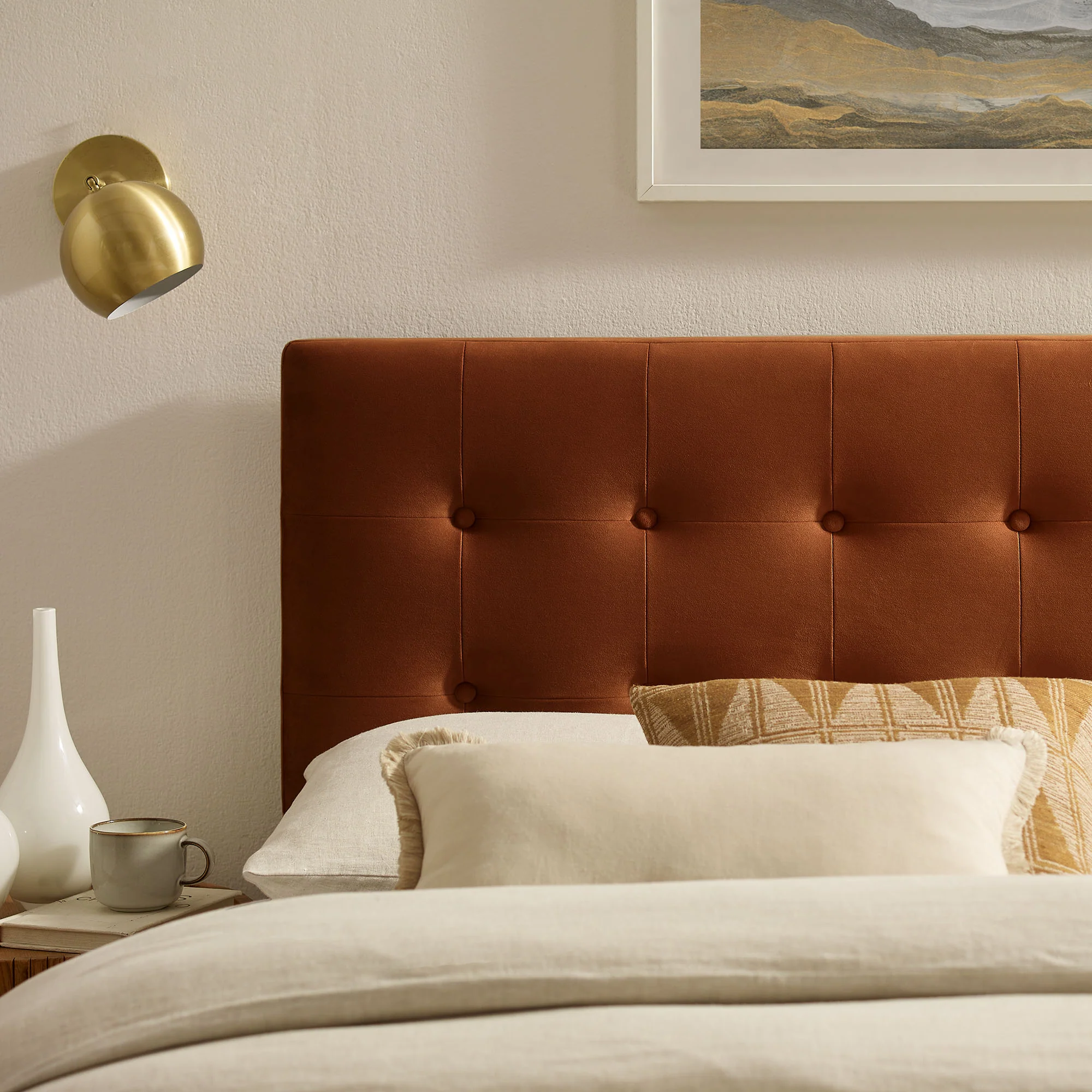 Emily Stain-Resistant Performance Velvet King Size Headboard by Modway - Image 45