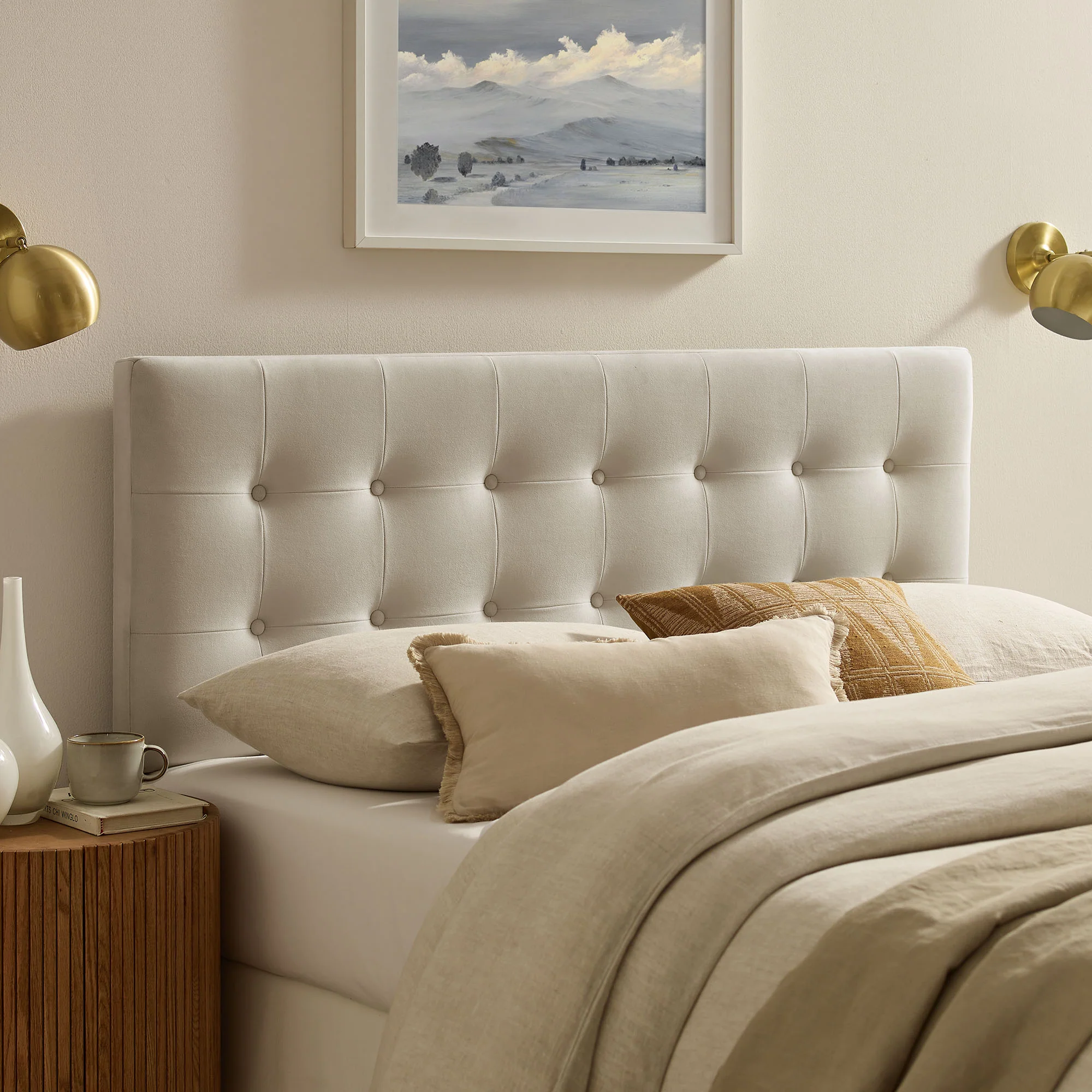 Emily Stain-Resistant Performance Velvet King Size Headboard by Modway - Image 6
