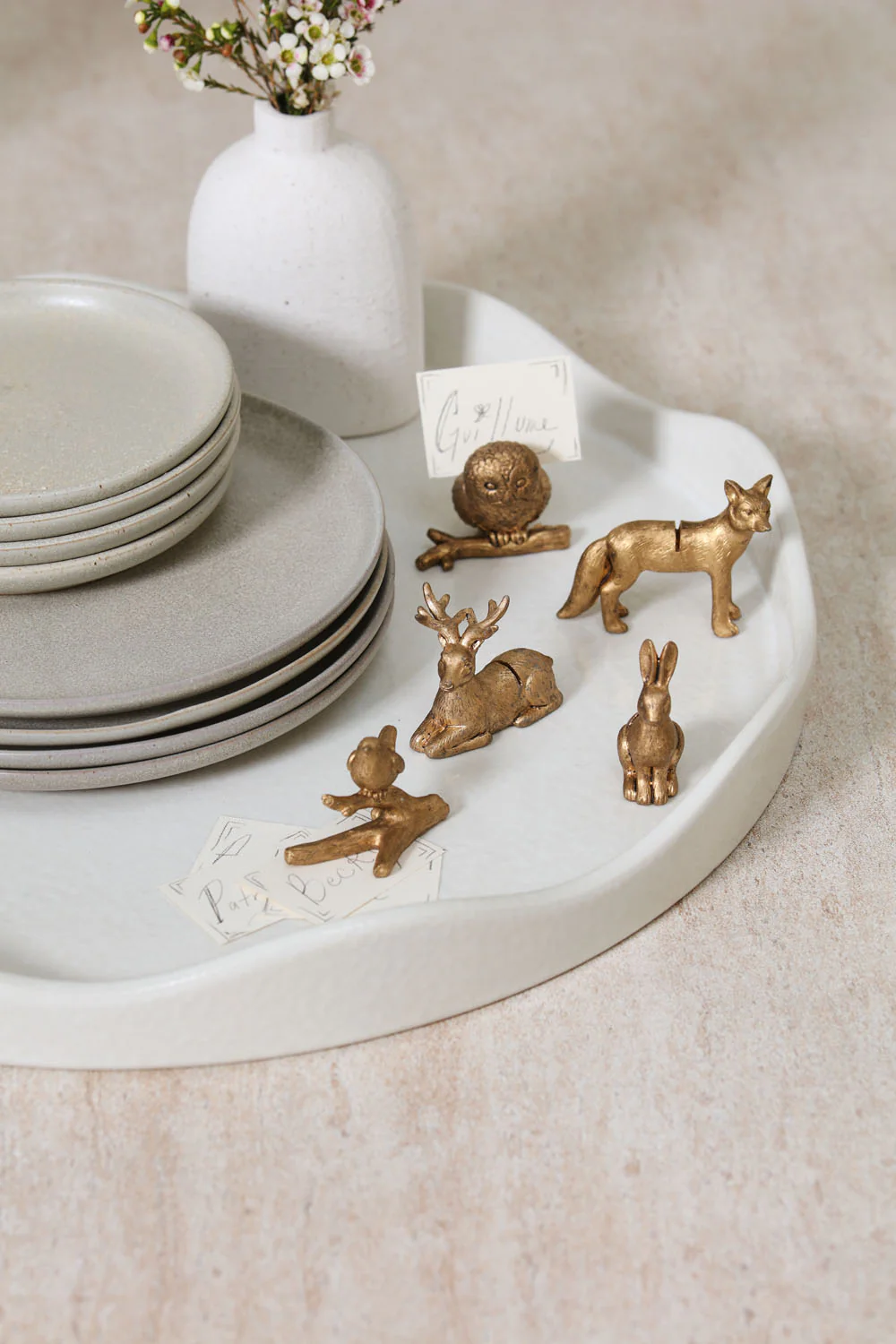 Enchanted Critter Name Card Holder Set of 8 By Accent Decor - Image 3