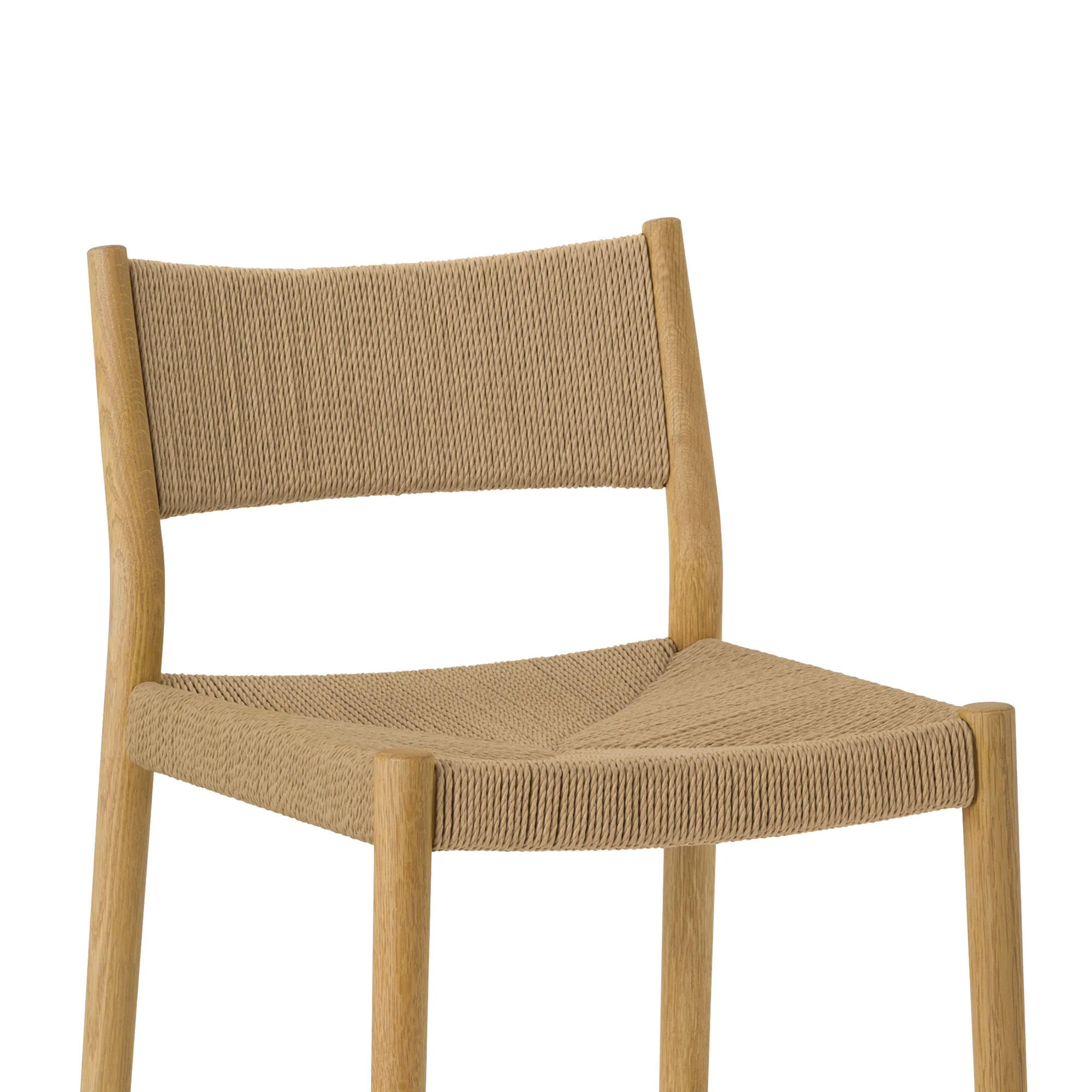Erie Black Woven Paper Cord and Wood Counter Stool By Armen Living - Image 17