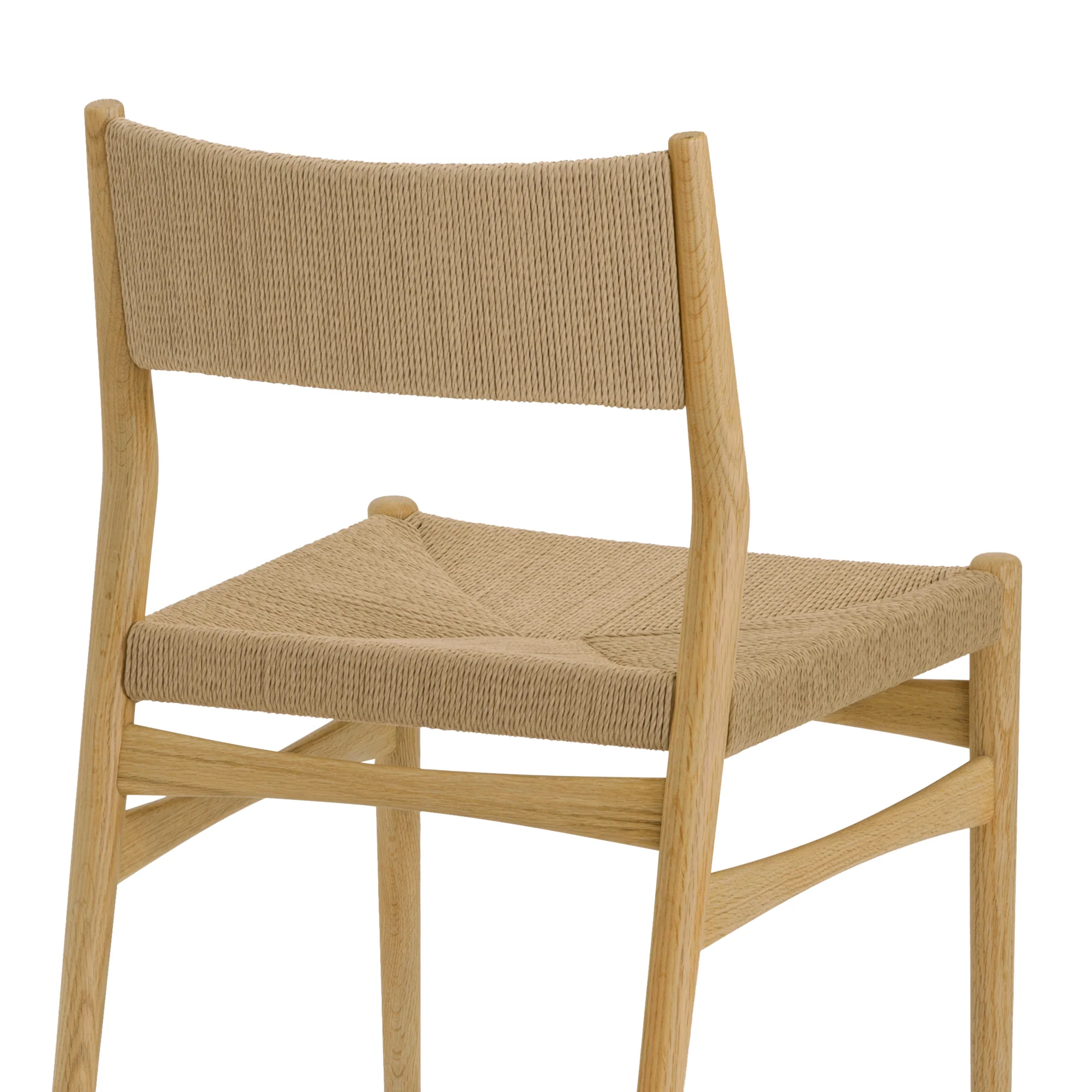 Erie Black Woven Paper Cord and Wood Dining Chairs - Set of 2 By Armen Living - Image 24