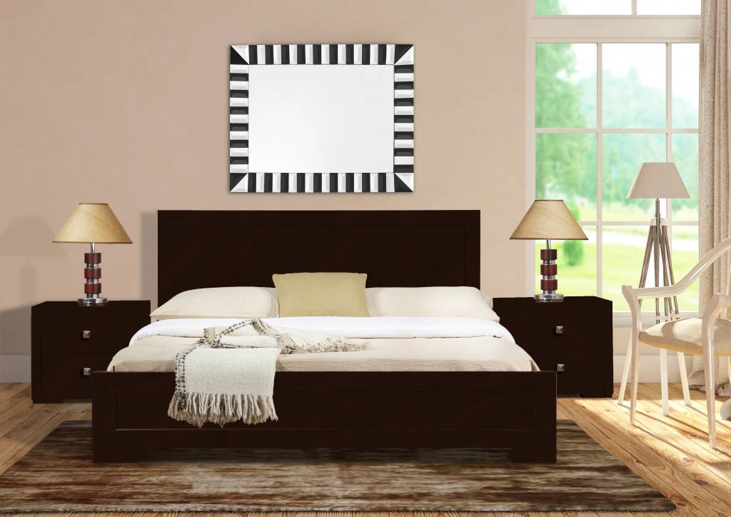 Espresso Wood King Platform Bed By Homeroots - 397118