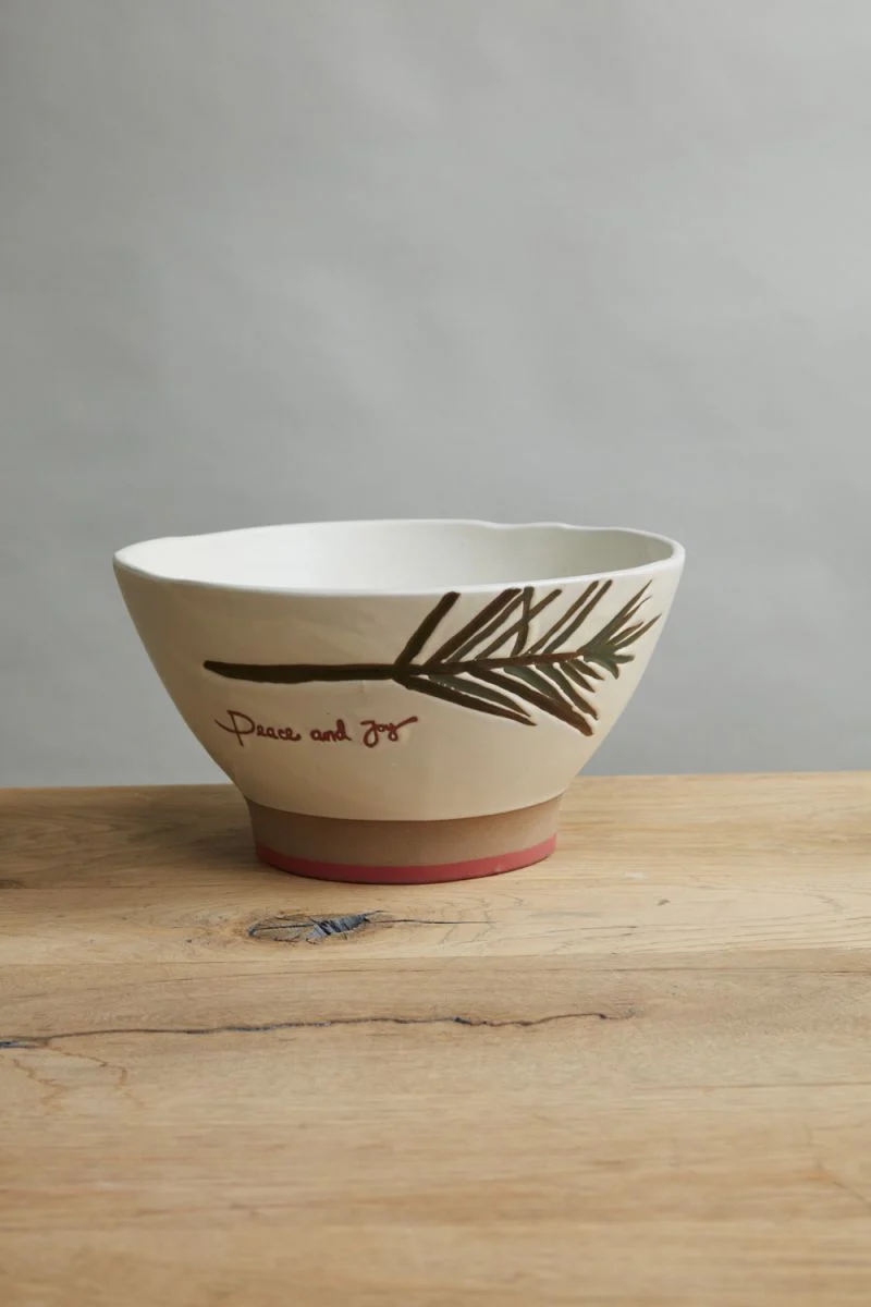 Evergreen Serving Bowl 10" x 5.5" By Accent Decor