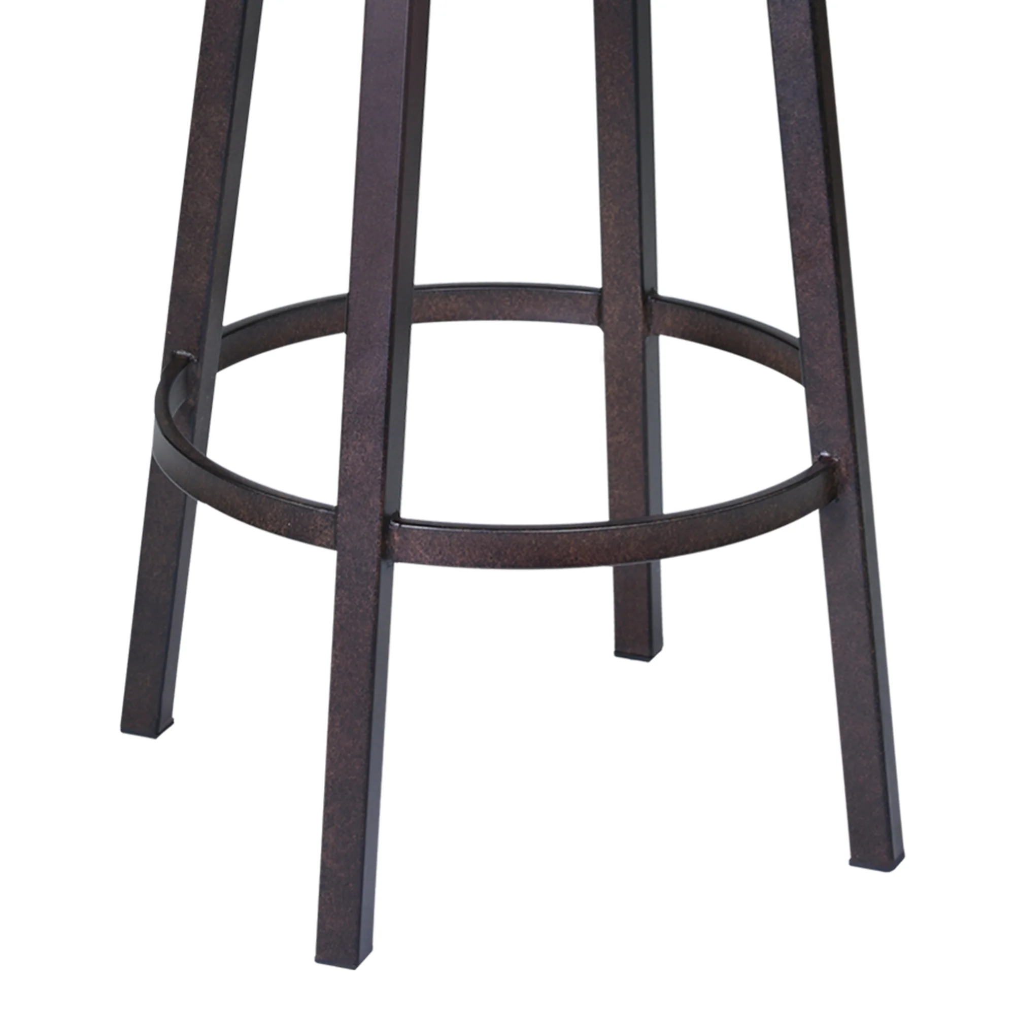 Fargo 26" Barstool in Auburn Bay finish with Brown Pu upholstery By Armen Living - Image 5