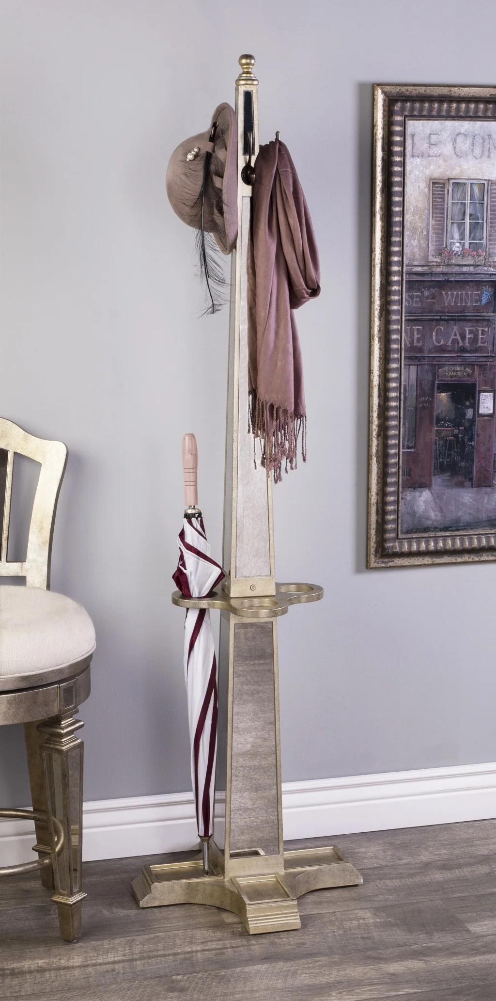 Farum Mirrored Coat Rack By Homeroots