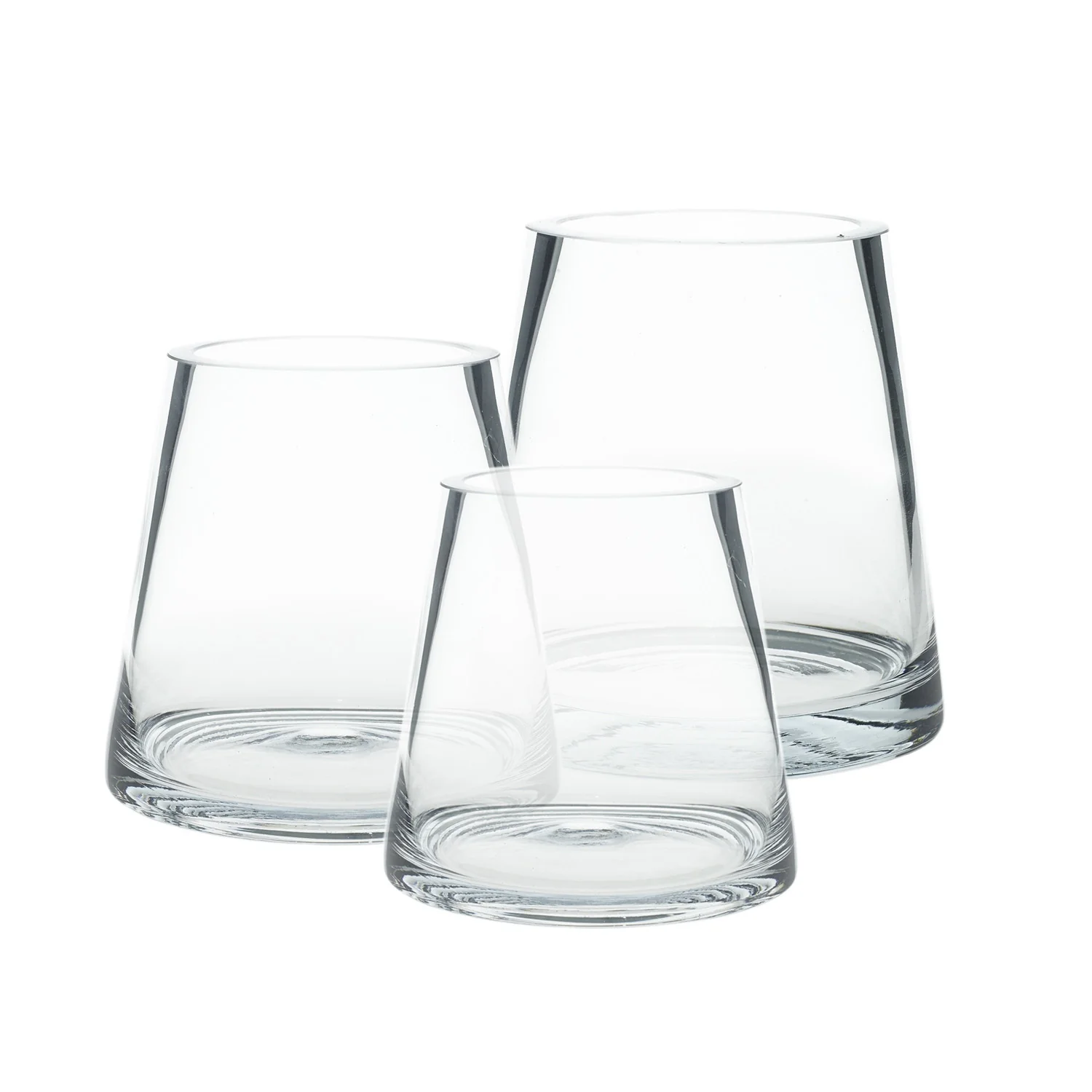 Fat Pyramid Vase Set of 4 By Accent Decor - Image 4