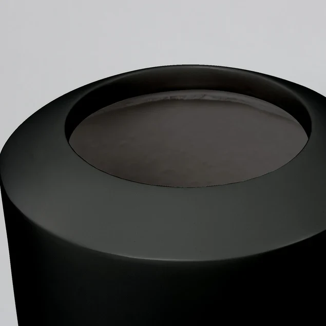 Fiberglass Large Barrel Planter, Black By Gold Leaf Design Group - Image 6