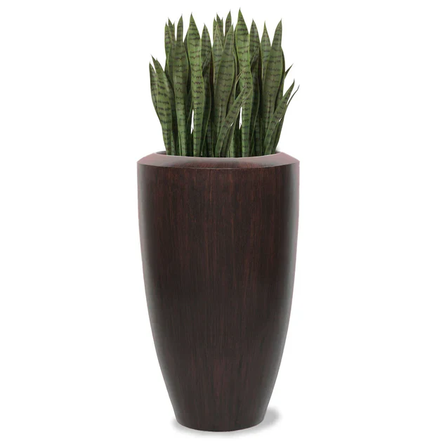 Fiberglass Large Barrel Wood Grain, GLOSS By Gold Leaf Design Group