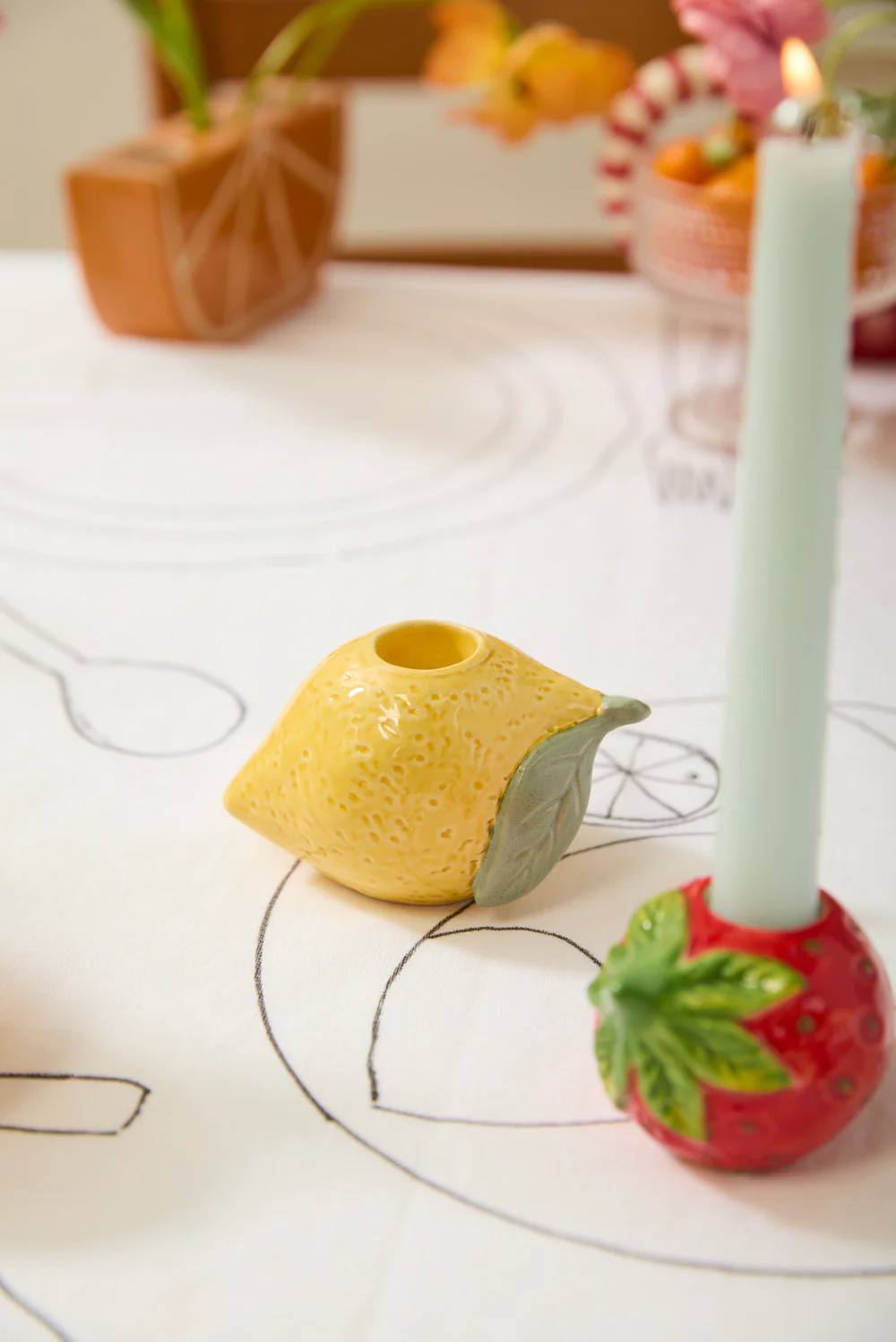 Fresh Fruit Candleholder Set of 8 By Accent Decor - Image 10