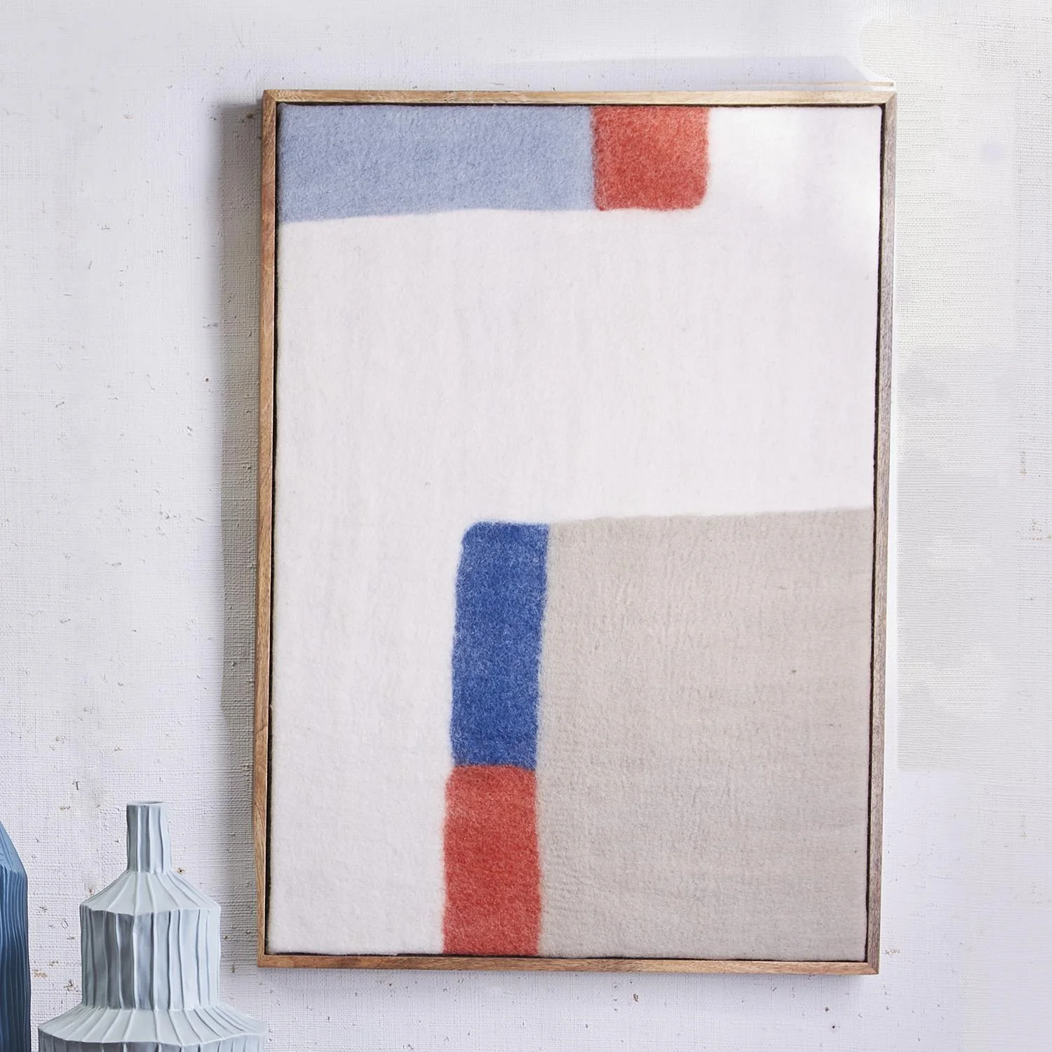 Geometric Woolen Felt Abstract Wall Art By Tozai Home