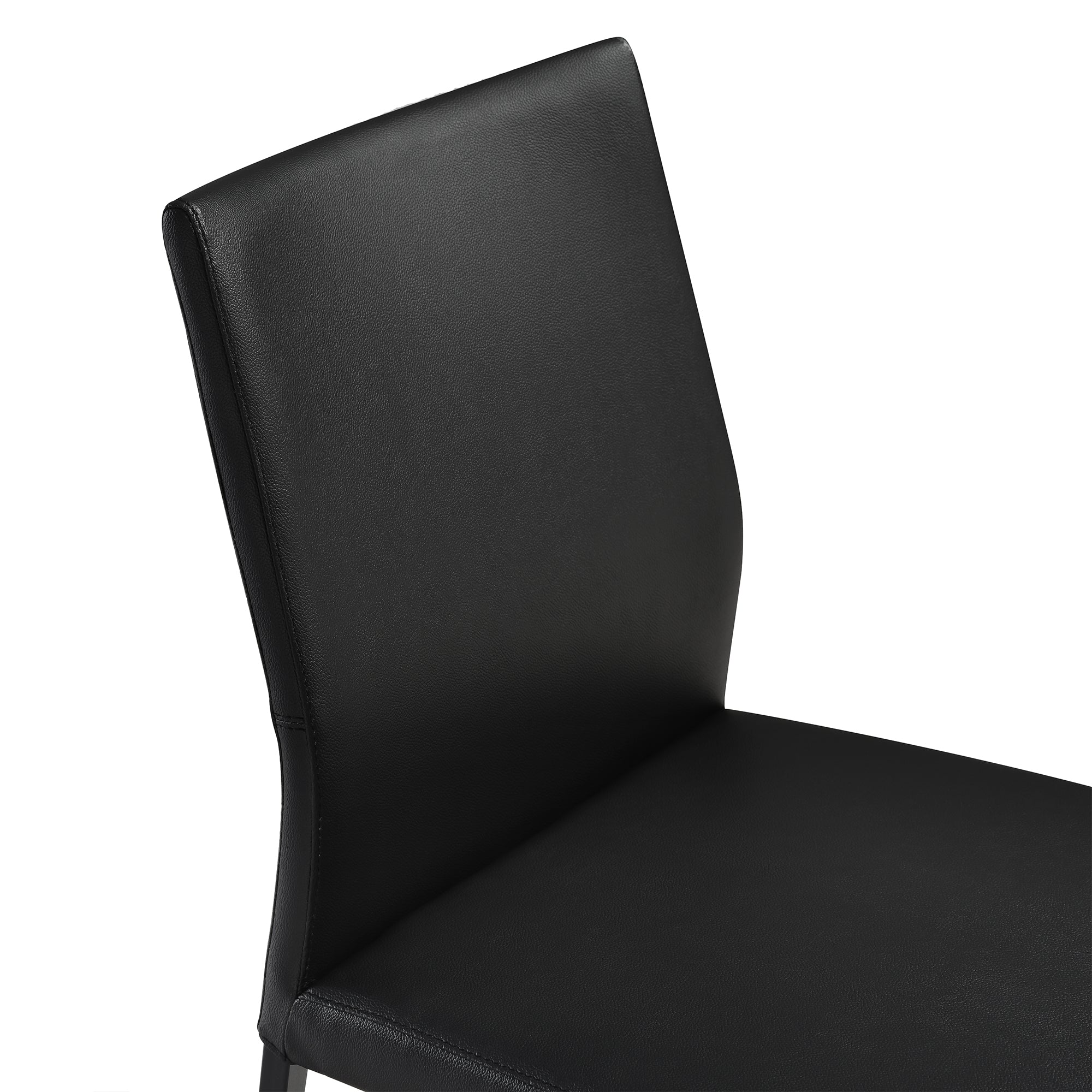 Giana Kash 5 Piece Extendable Dining Set with Black Faux Leather Chairs By Armen Living - Image 7