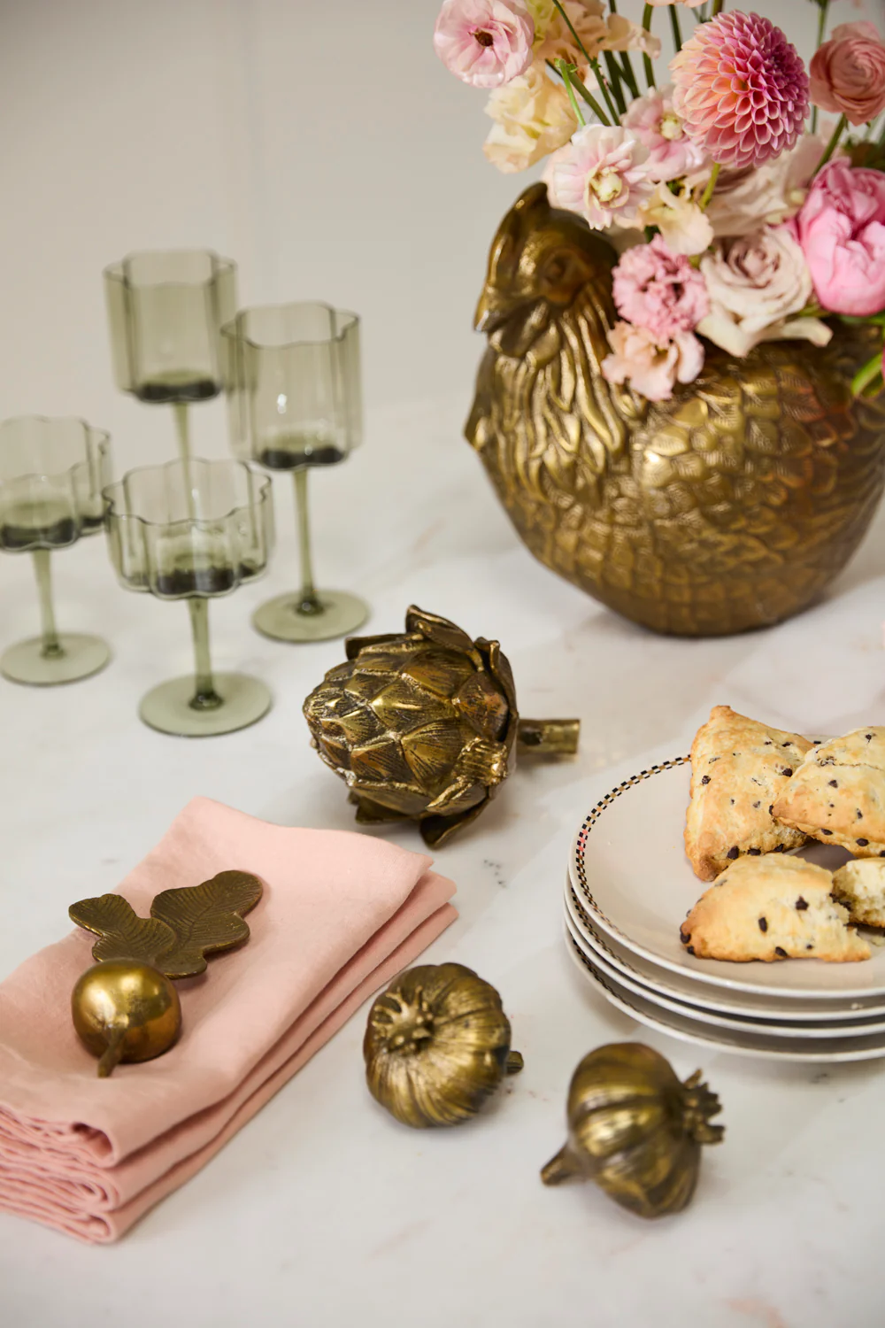 Gilded Veggies Set of 4 By Accent Decor - Image 3