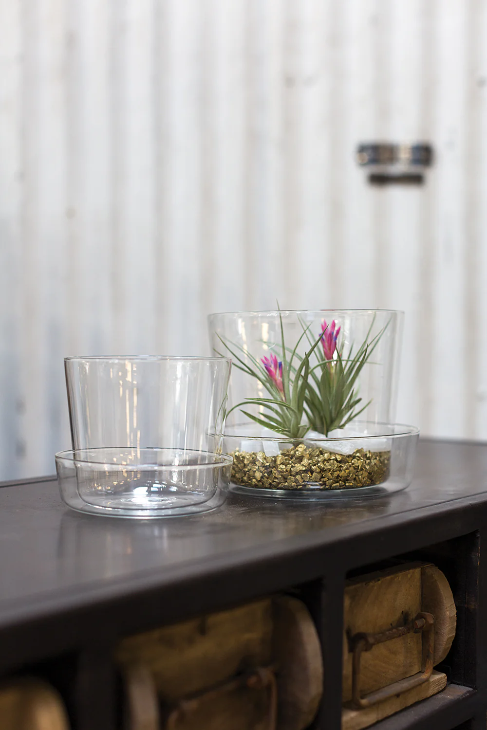Glass Pot with Saucer Set of 4 By Accent Decor - Image 14